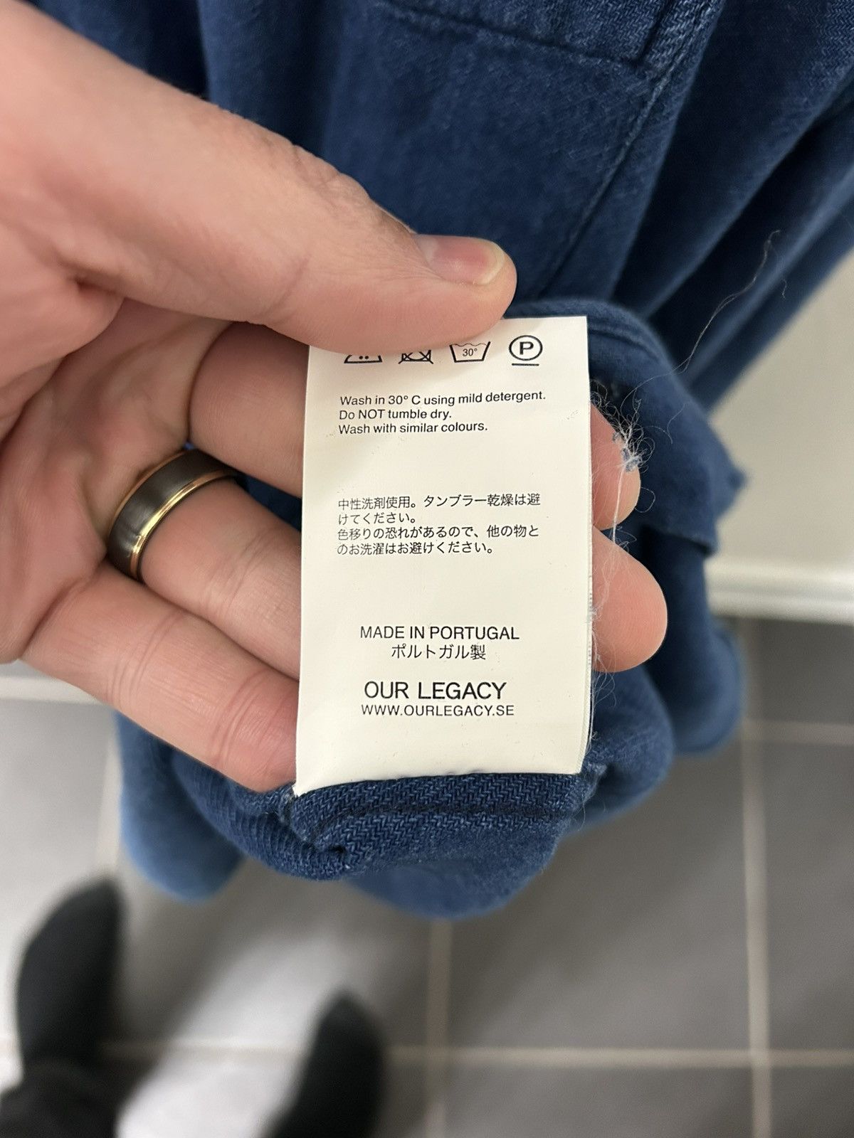 Our Legacy Our Legacy Indigo Shirt Size US M / EU 48-50 / 2 - 3 Thumbnail
