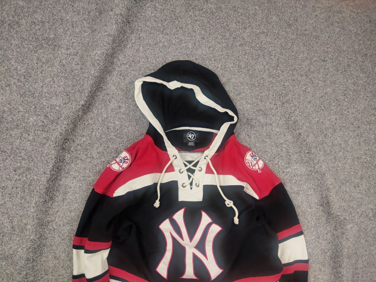 New York Yankees New York Yankees '47 Superior Lacer Pullover Hoodie Supreme Size US M / EU 48-50 / 2 - 2 Thumbnail