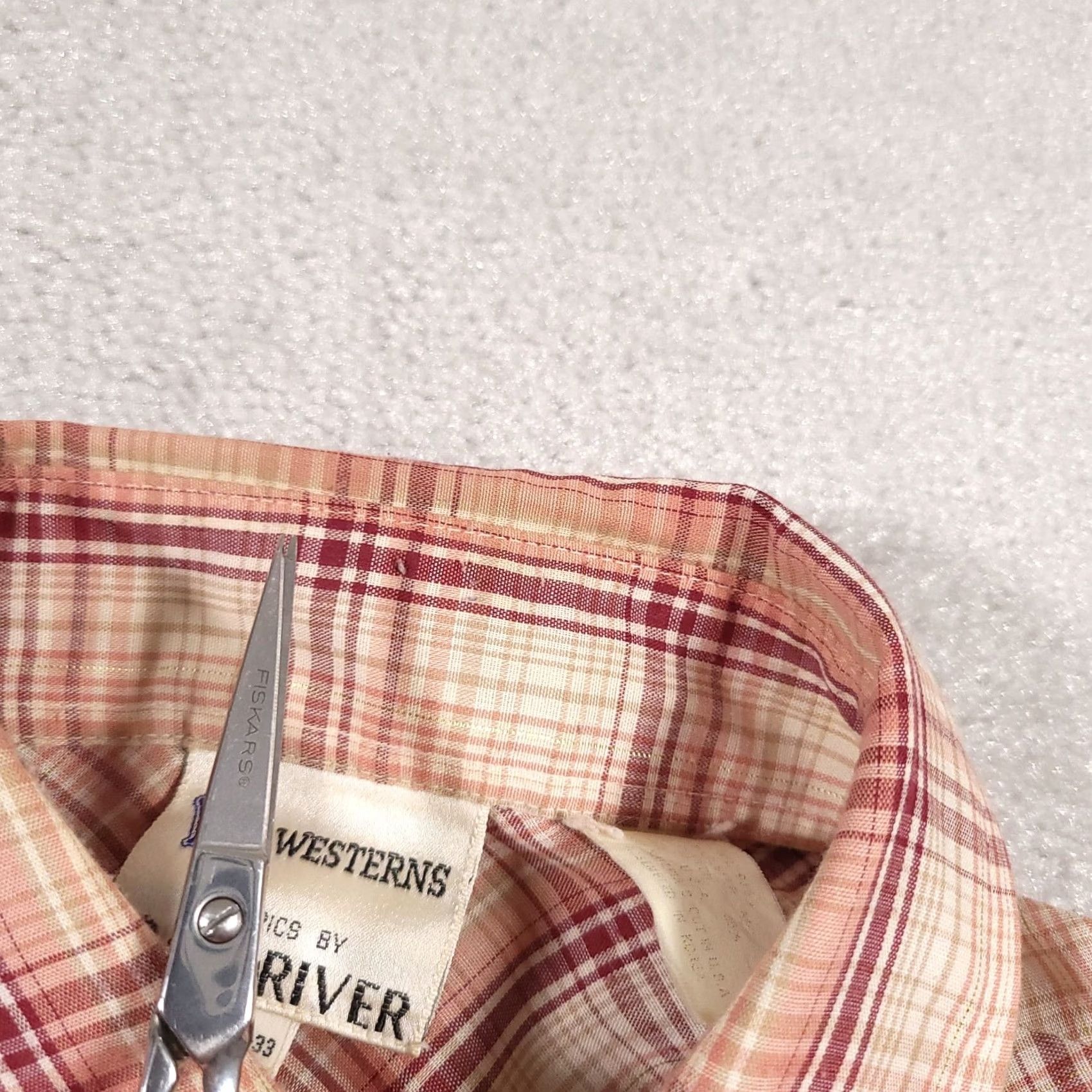 Vintage VINTAGE Dan River DR Westerns Long Sleeve Pearl Snap Shirt Mens 15.5 33 USA Made Size US L / EU 52-54 / 3 - 7 Thumbnail