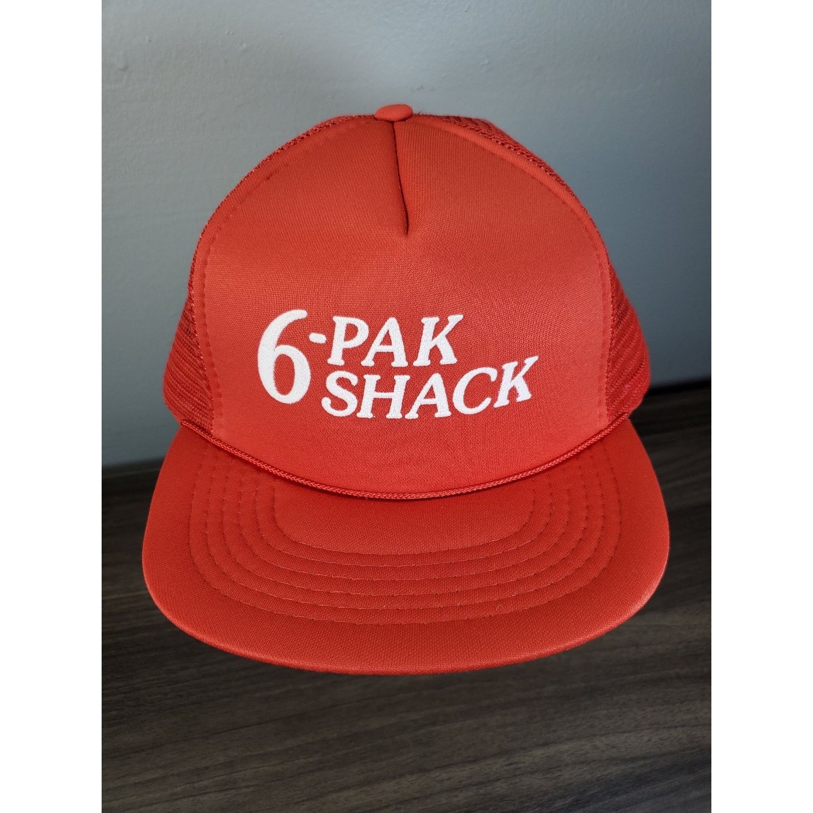 Vintage 6-Pak Shack Trucker Hat Snapback Cap Beer Store Local Ad Size ONE SIZE - 1 Thumbnail
