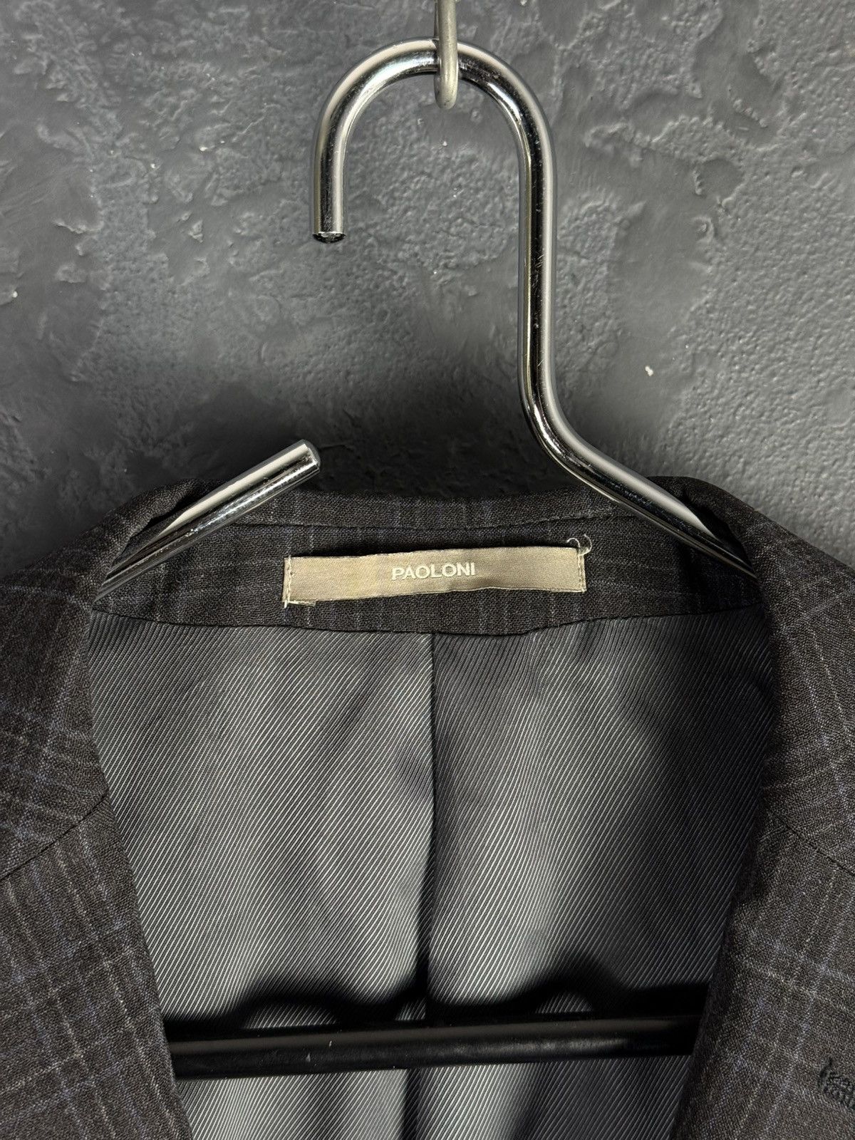 Paoloni Paoloni Men's Lana Vergine Wool 2 Button Blazer Size 48R - 7 Thumbnail