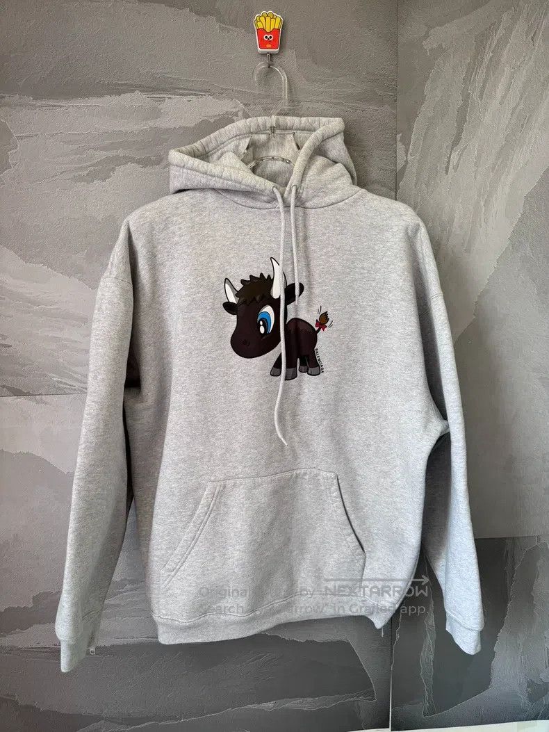 Balenciaga Balenciaga Cartoon Calf Pattern Hoodie Size US S / EU 44-46 / 1 - 1 Thumbnail