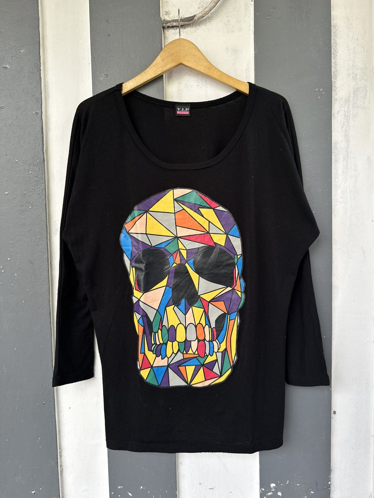 Hysteric Glamour CRAZY PUNK V.I.P DANCE BIG FACE SKULL MULTICOLOR LGB STYLE Size XL / US 12-14 / IT 48-50 - 1 Thumbnail