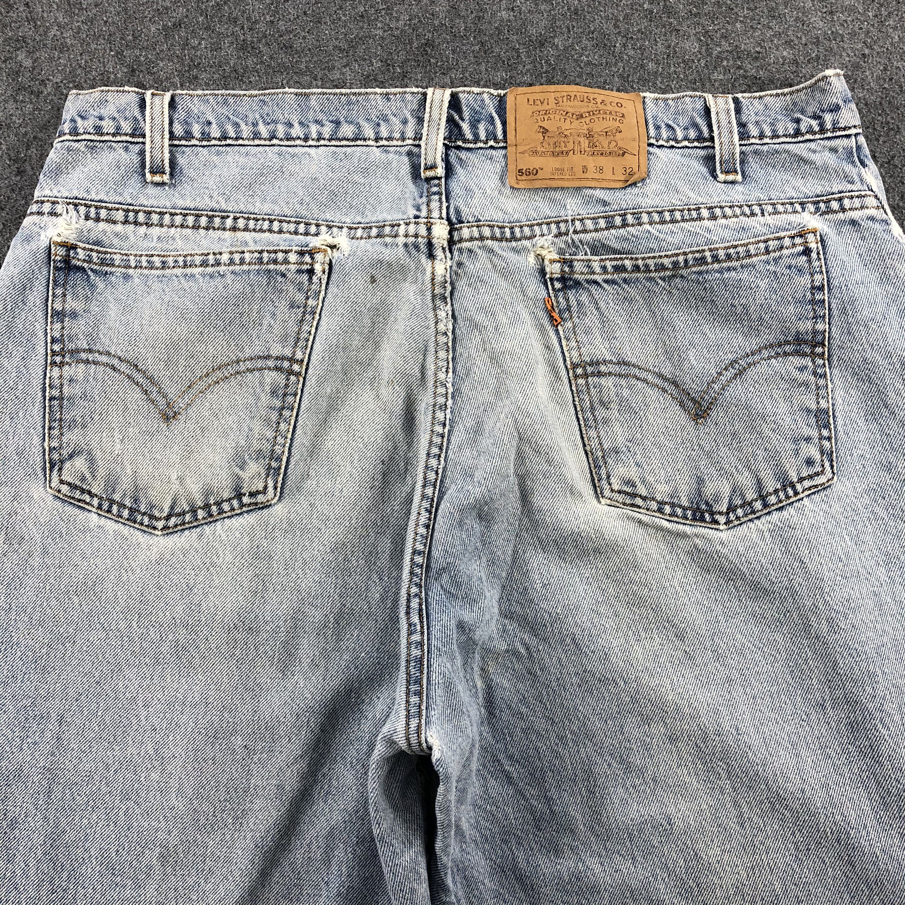 Levi's × Vintage Vintage 90s Light Wash Levis 560 Jeans-JM1771 Size US 37 - 4 Thumbnail
