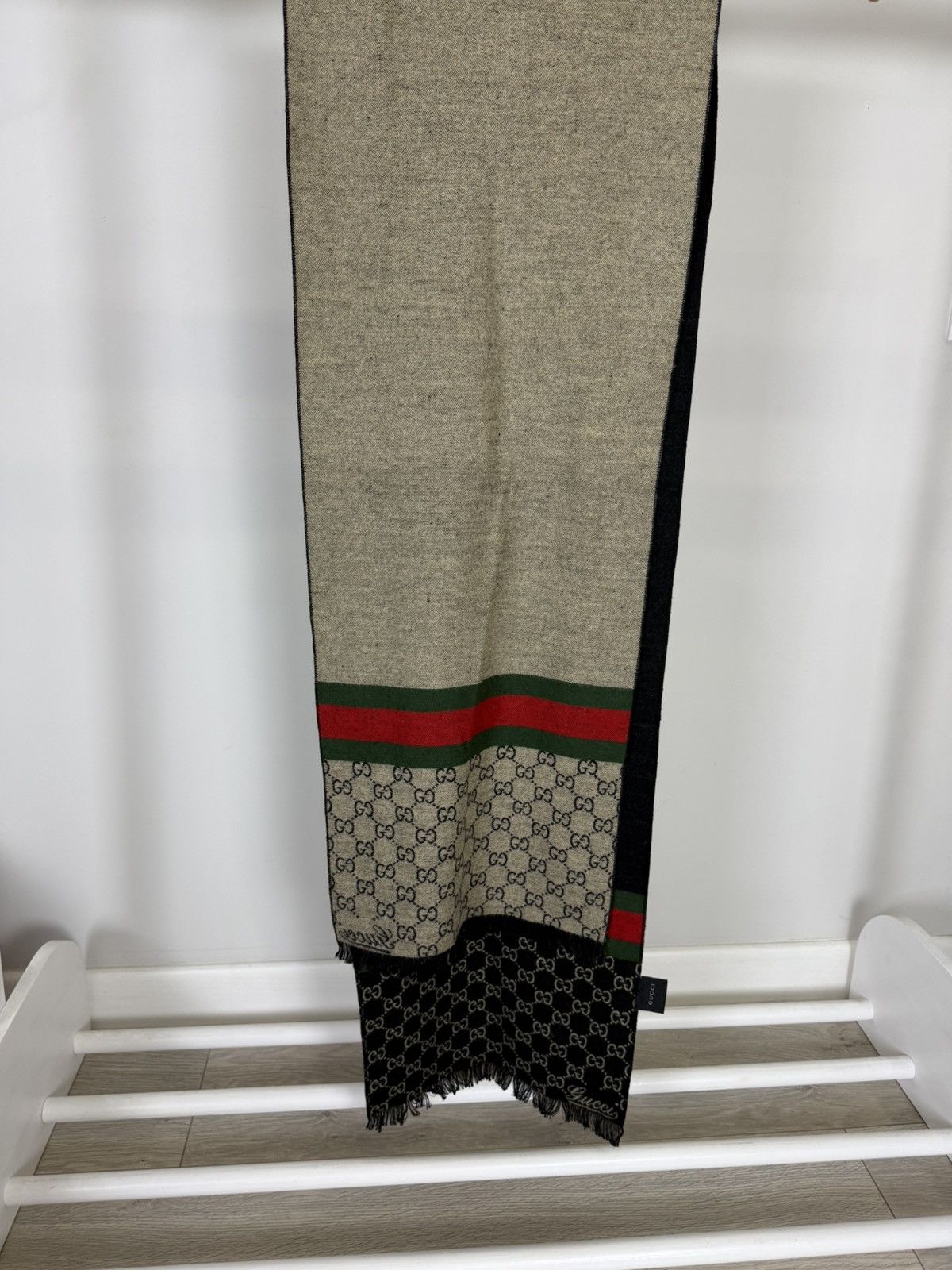 Gucci Gucci monogram Wool scarf Size ONE SIZE - 8 Thumbnail