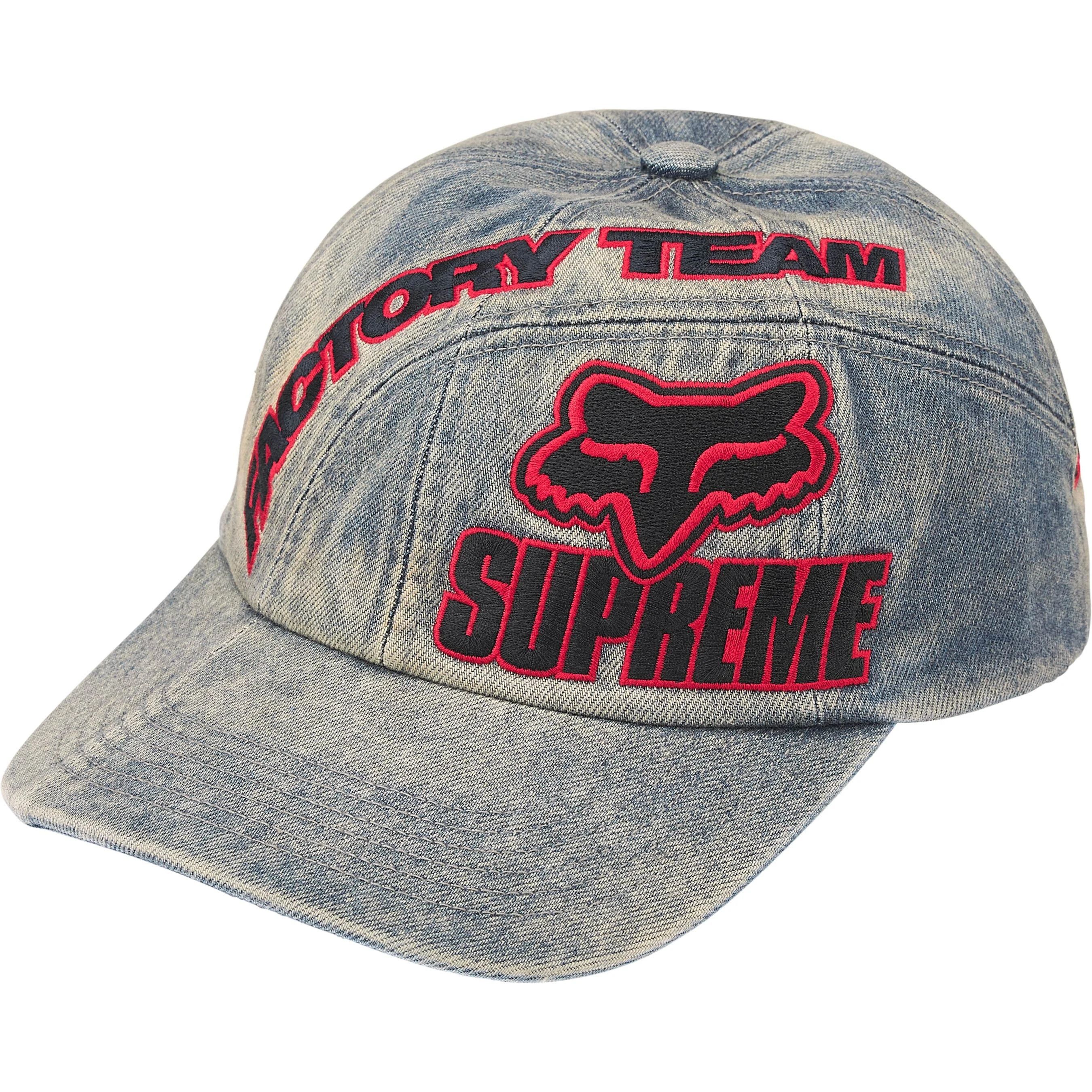 Supreme Supreme racing panel beanie navy | Grailed