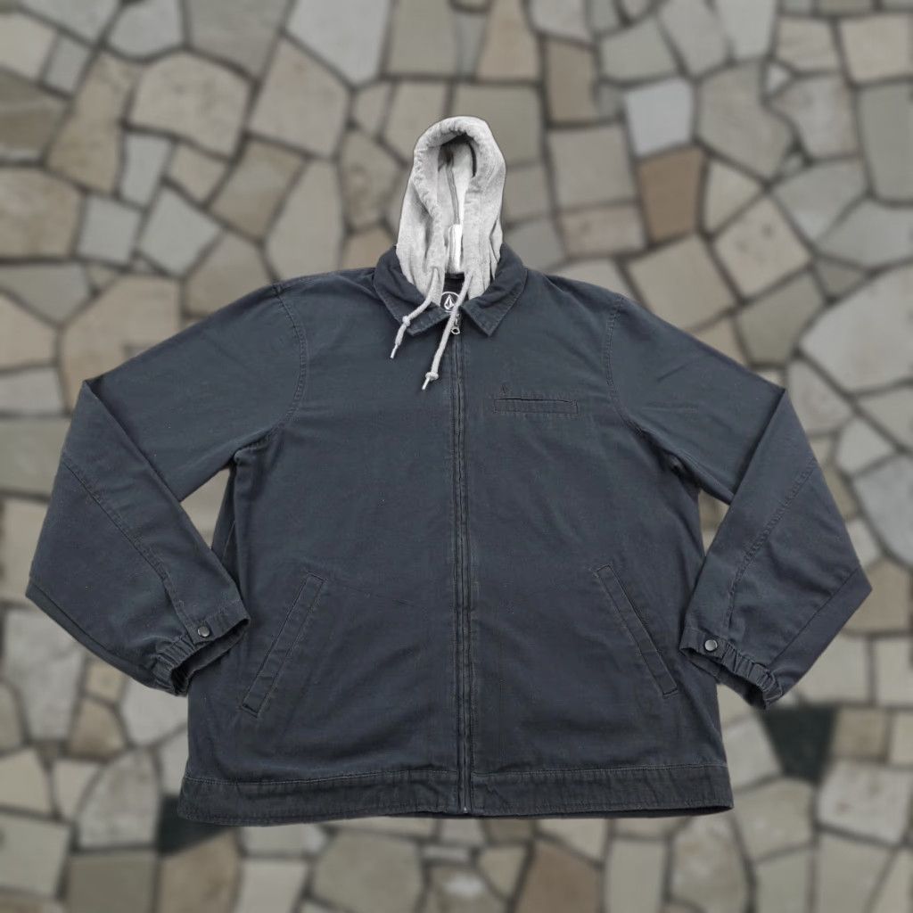 Volcom Volcom Jacket Mens XL Hooded Full-Zip Canvas Workwear Outdoor Coat Blue Mens Size US XL / EU 56 / 4 - 1 Thumbnail