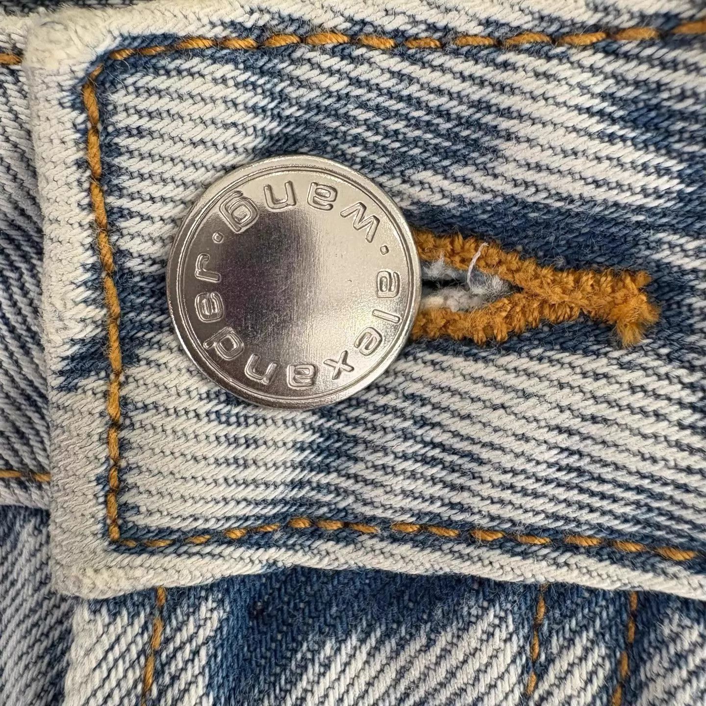 Alexander Wang Alexander Wang Low Waist Straight Blue Washed Crystal 27 Size 27" / US 4 / IT 40 - 8 Thumbnail