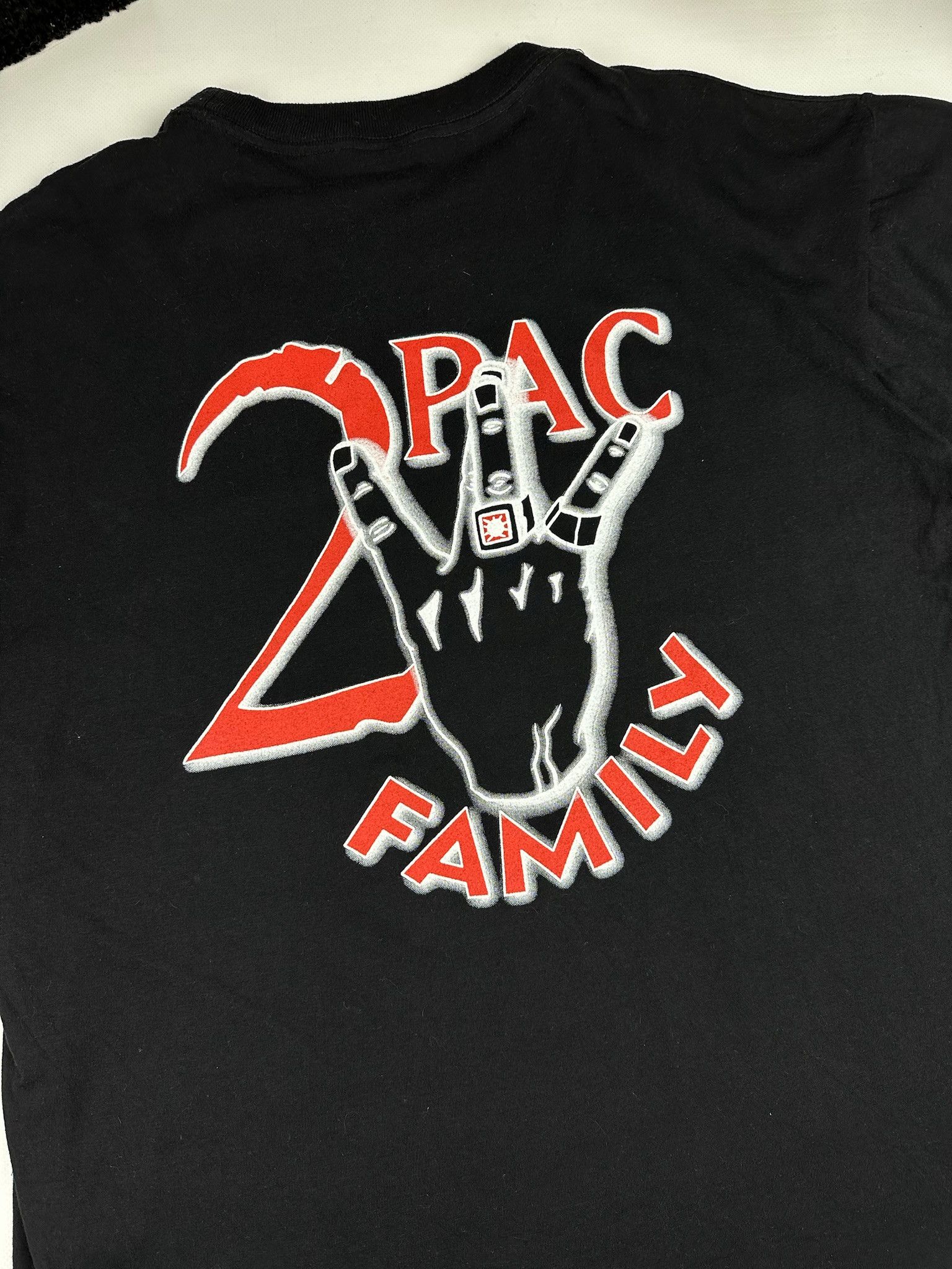 Rap Tees Vintage Tupac Makaveli rap tee Jesus Christ cross 2pac Size US L / EU 52-54 / 3 - 6 Thumbnail