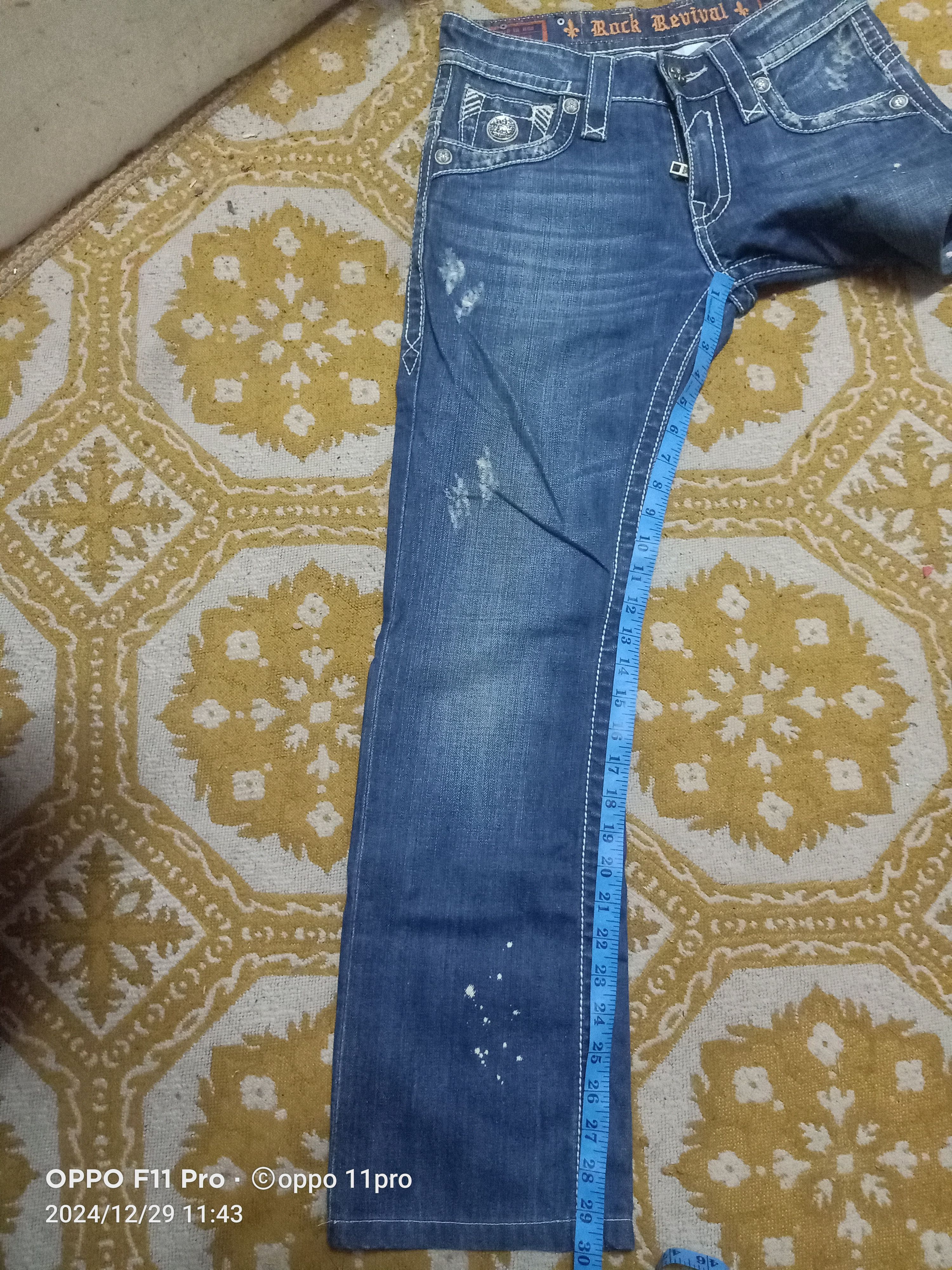 Japanese Brand × Rock Revival Rock Revival Loose Straight Flag Jeans Size US 30 / EU 46 - 13 Thumbnail