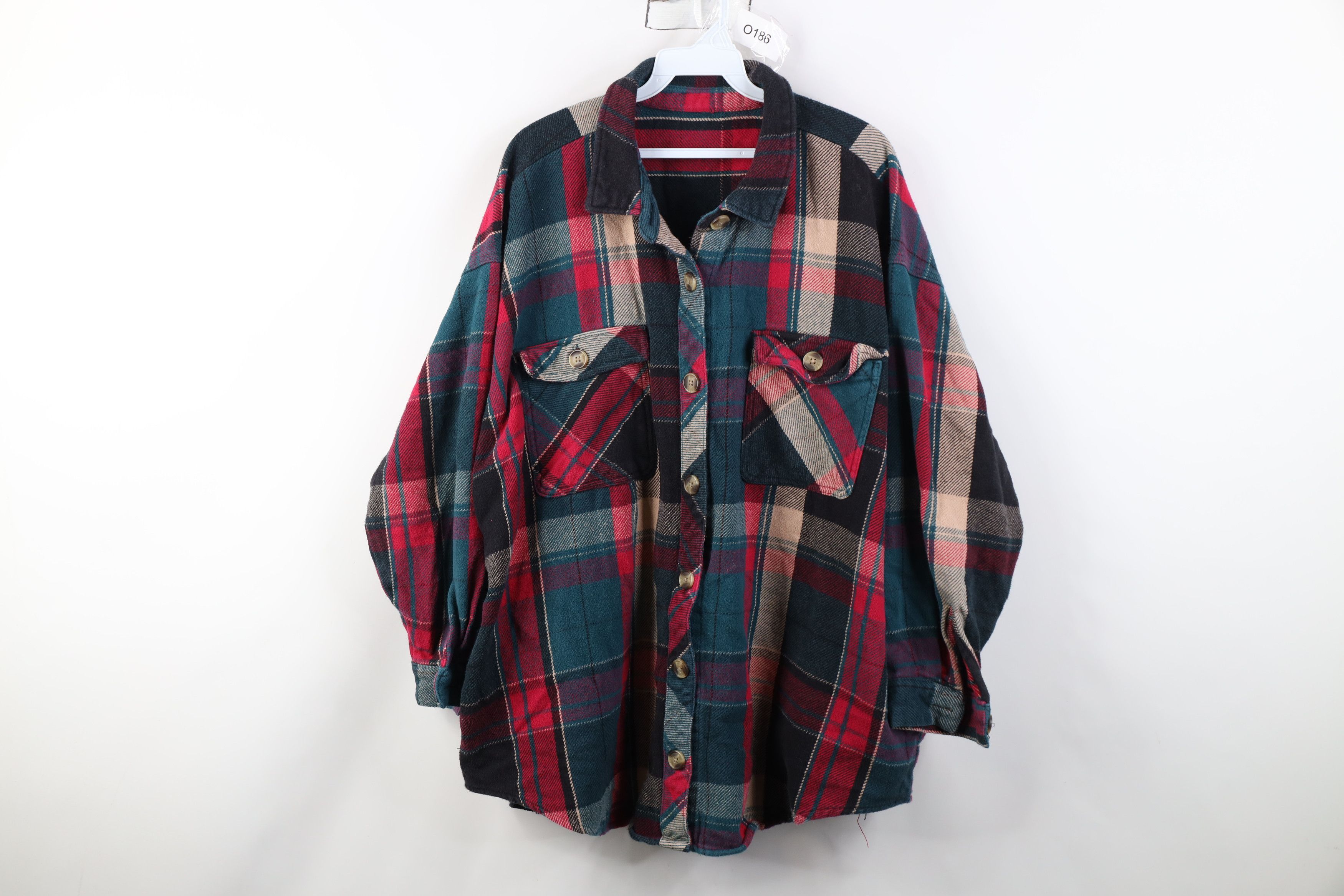 Vintage Vintage 90s Y2K Streetwear Button Shirt Jacket Jac Shirt Size XXL / US 16-18 / IT 52-54 - 1 Thumbnail