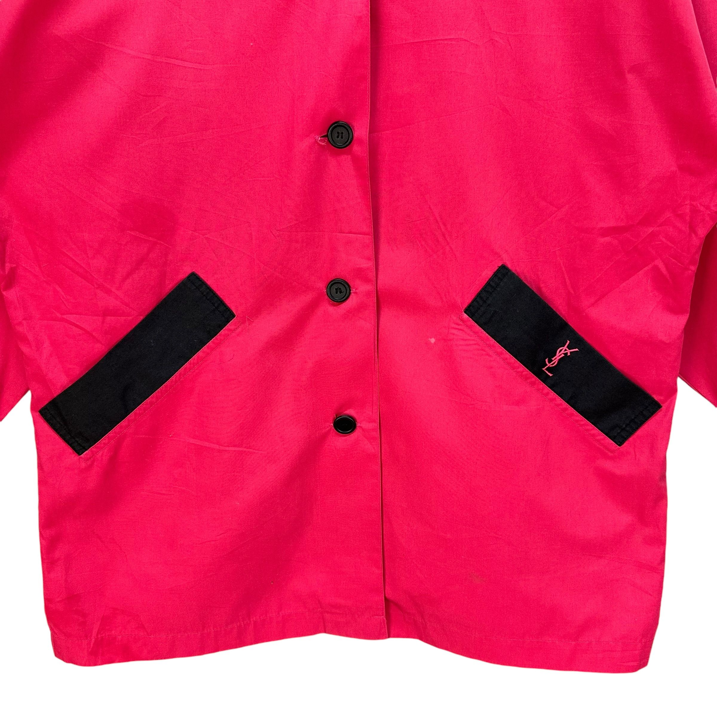 Yves Saint Laurent YVES SAINT LAURENT Small Logo Button Pink Jacket #A56-1296 Size M / US 6-8 / IT 42-44 - 3 Thumbnail