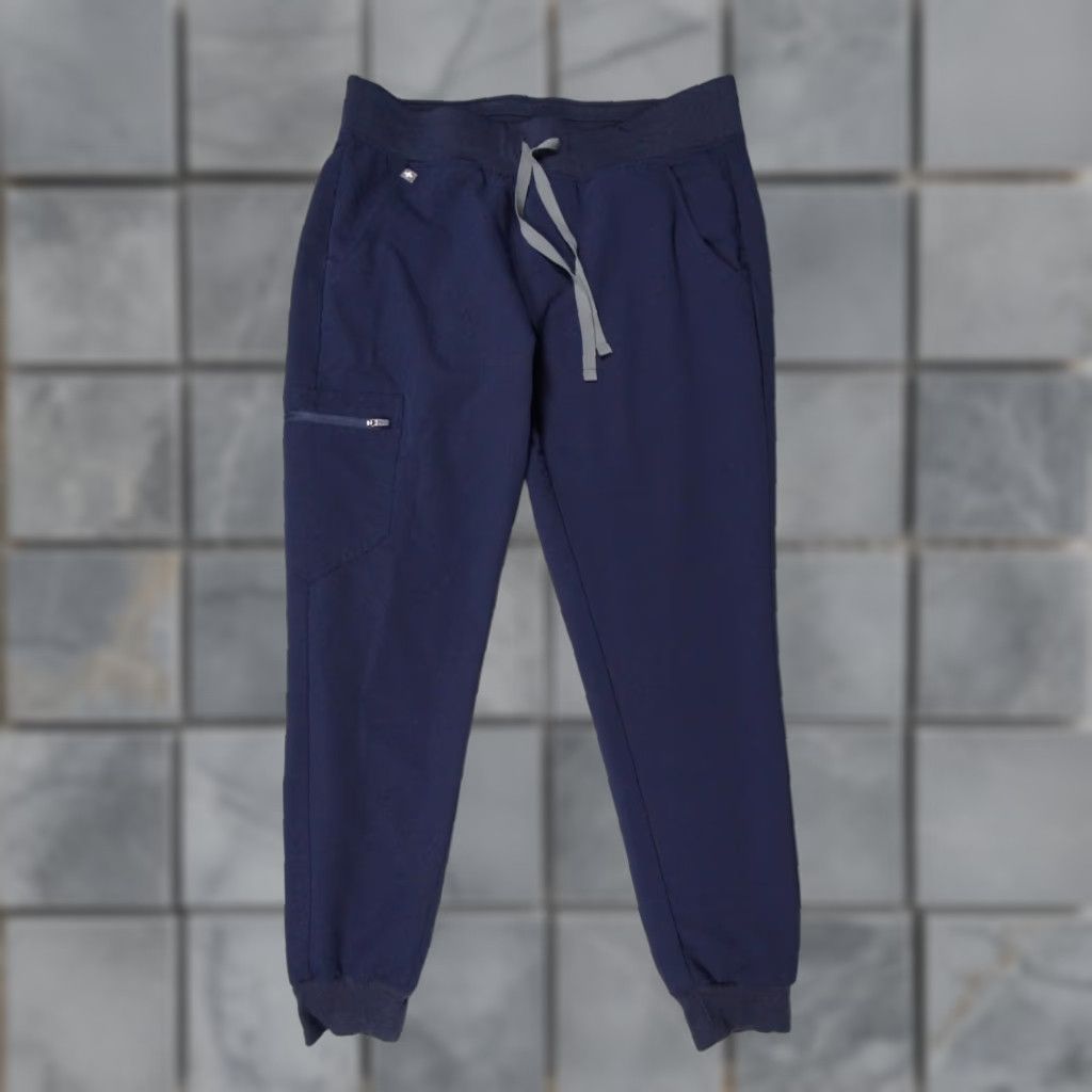 Vintage FIGS Figs Pants Mens Medium Blue Jogger Scrub Zamora Bottom Nurse Workwear Stretch Bottoms Scrub Pants Medical Men Blue Polyester Vintage? (no) Size US 31 - 1 Thumbnail