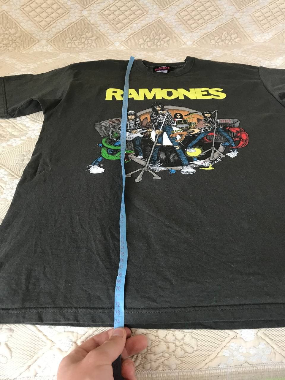 Band Tees × Vintage 🔥 Vintage 90s RAMONES Punk Rock Band T-shirt 1999 Tour Size US XL / EU 56 / 4 - 10 Thumbnail