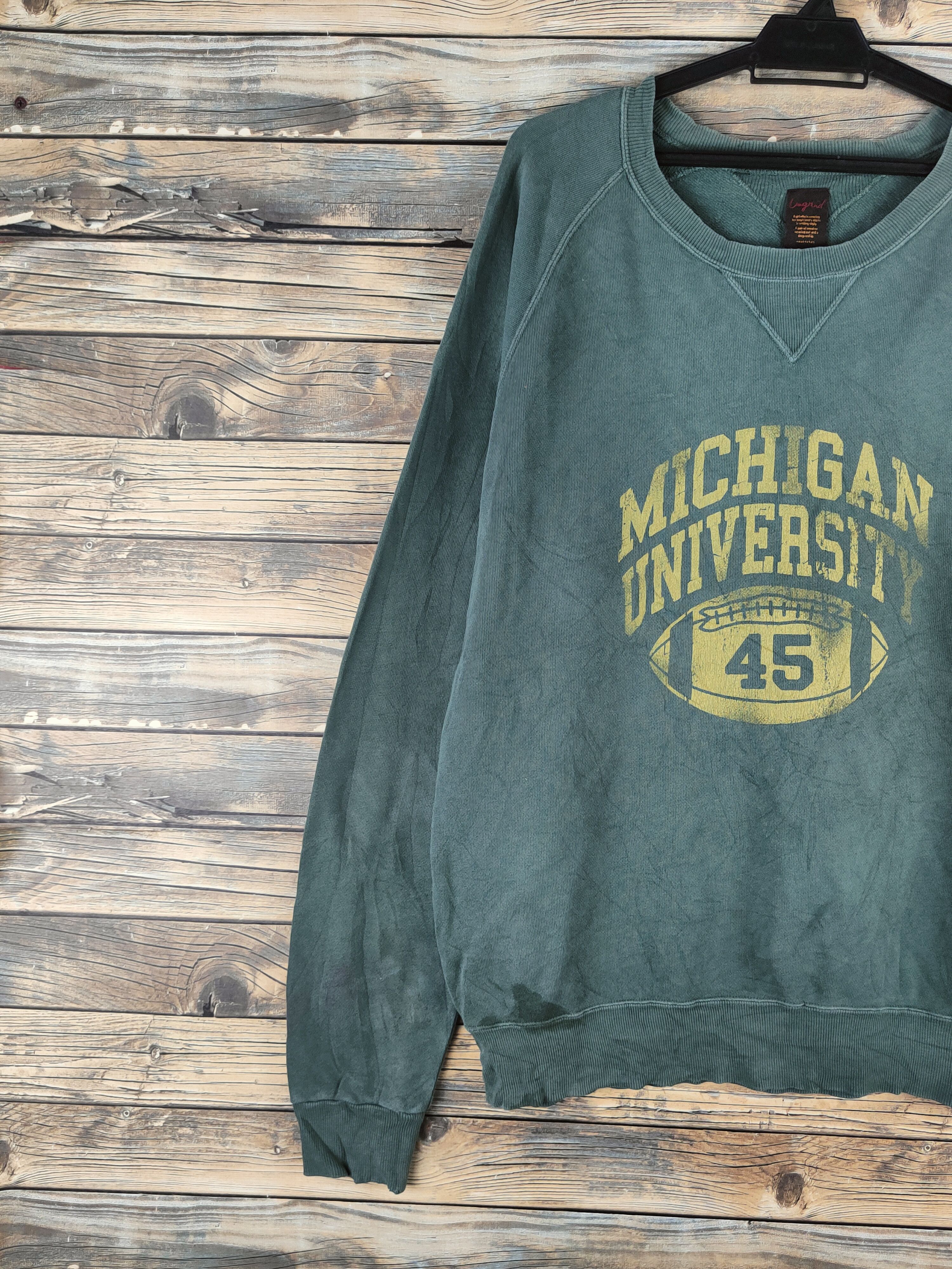 Japanese Brand Vintage Faded stuff 💥 Ungrid Dark Green Sweatshirts Size US L / EU 52-54 / 3 - 3 Thumbnail