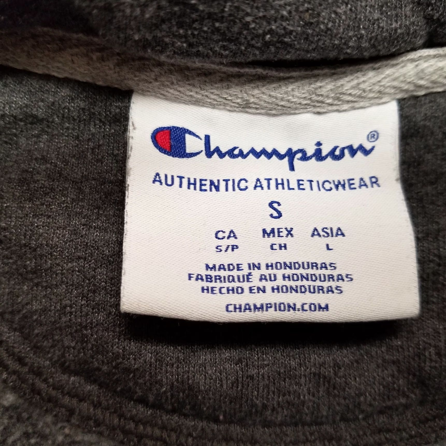 Champion VINTAGE Champion Sweater Mens Small Gray Quarter Zip Cotton Blend Pullover RCBC Logo Size US S / EU 44-46 / 1 - 6 Thumbnail