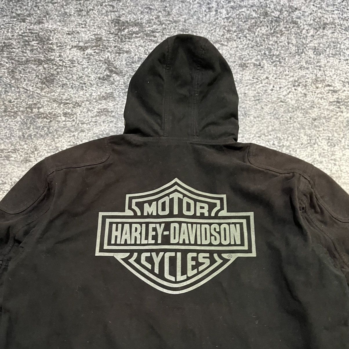 Harley Davidson VINTAGE HARLEY DAVIDSON BIKER LOGO WEATHERPROOF 1/4 JACKET Size US XL / EU 56 / 4 - 3 Thumbnail