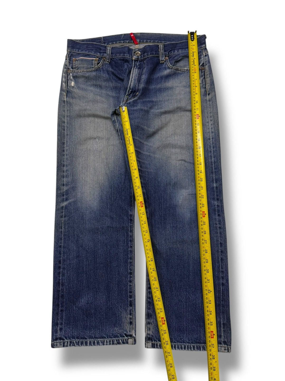 Uniqlo Vintage Uniqlo UJ S002 Selvedge Denim Jeans Red Line | W38 Size US 38 / EU 54 - 15 Thumbnail