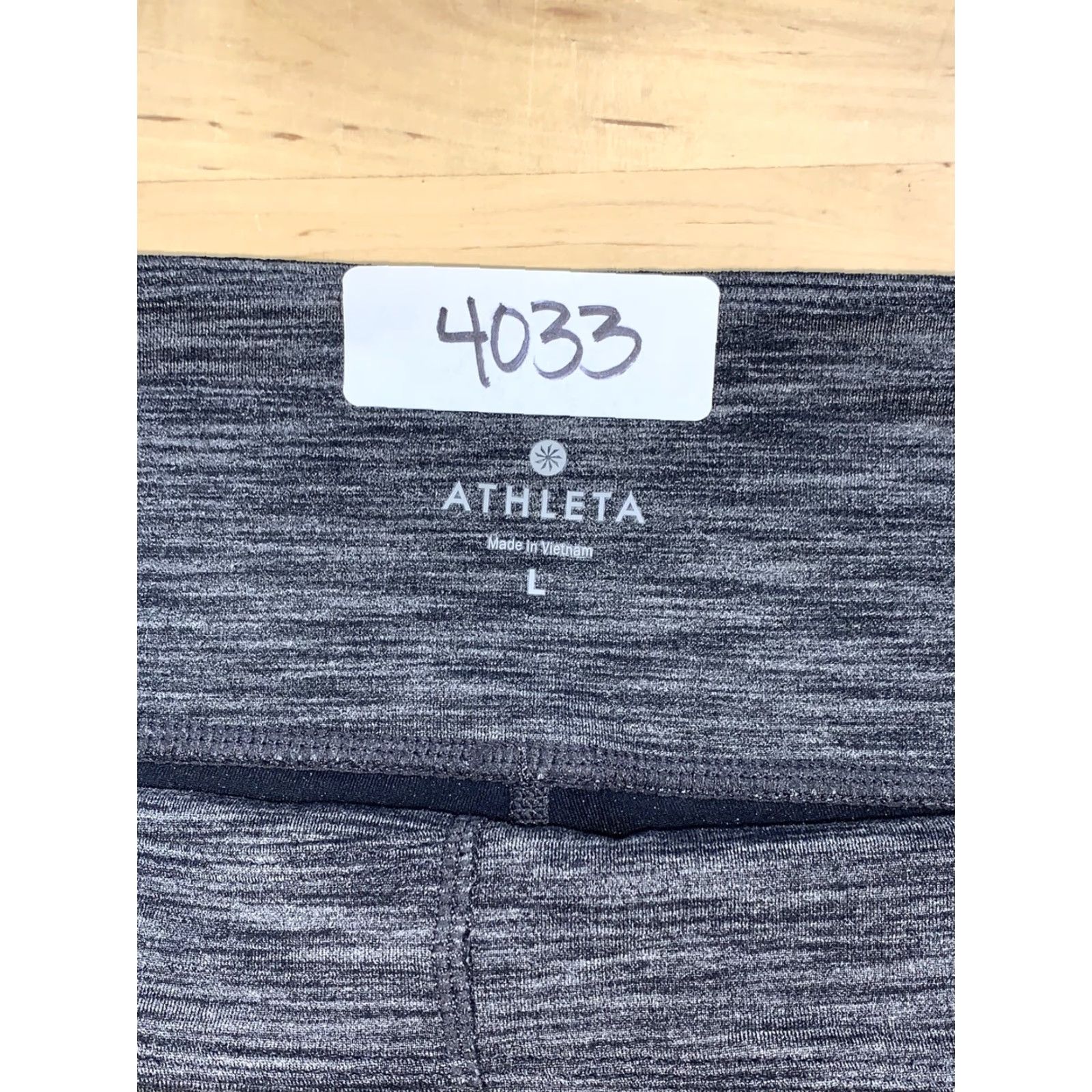 Athleta Athleta Leggings L Gray Pockets Zipper Workout Gym Outdoor Women Size 36" / US 14 / IT 50 - 5 Thumbnail