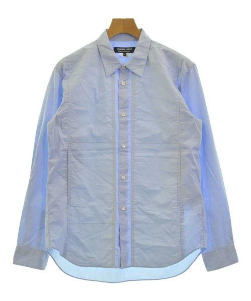 Comme des Garcons Homme Deux Shirt Cotton Long Sleeve Button Up Plain Blue Size US M / EU 48-50 / 2 - 1 Thumbnail