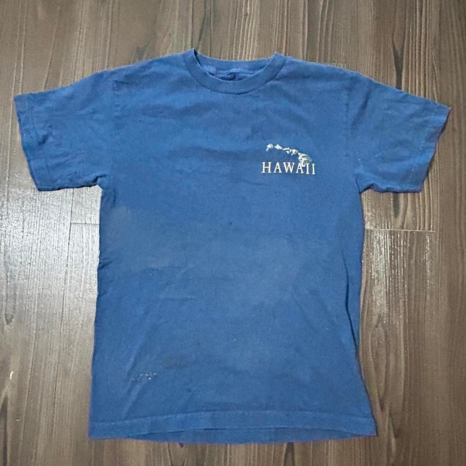 Vintage Hawaii statehood blue t-shirt Size US S / EU 44-46 / 1 - 3 Thumbnail