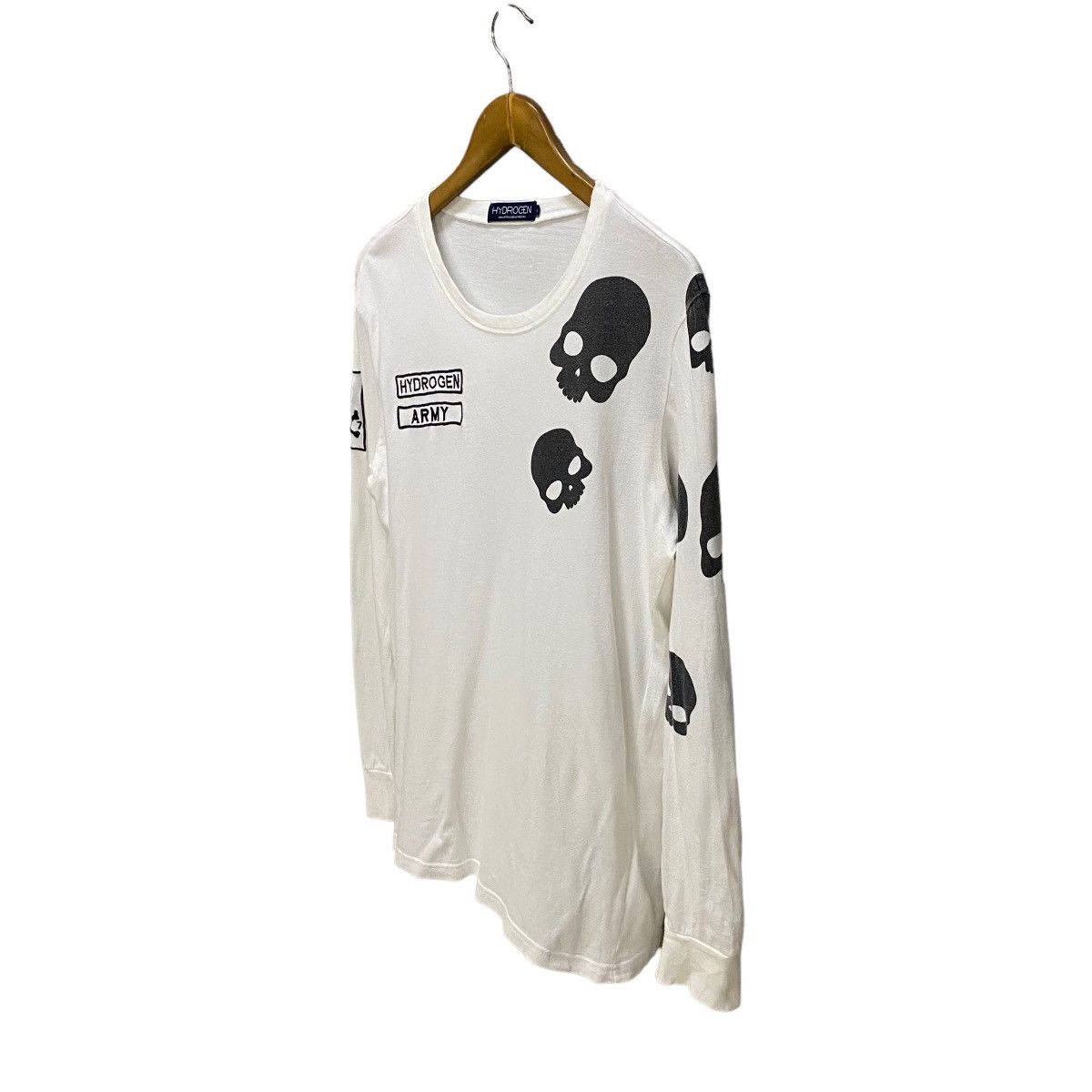 HYDROGEN HYDROGEN Hydrogen Long-sleeved T-shirt with Rhinestone Logo Size US M / EU 48-50 / 2 - 3 Thumbnail
