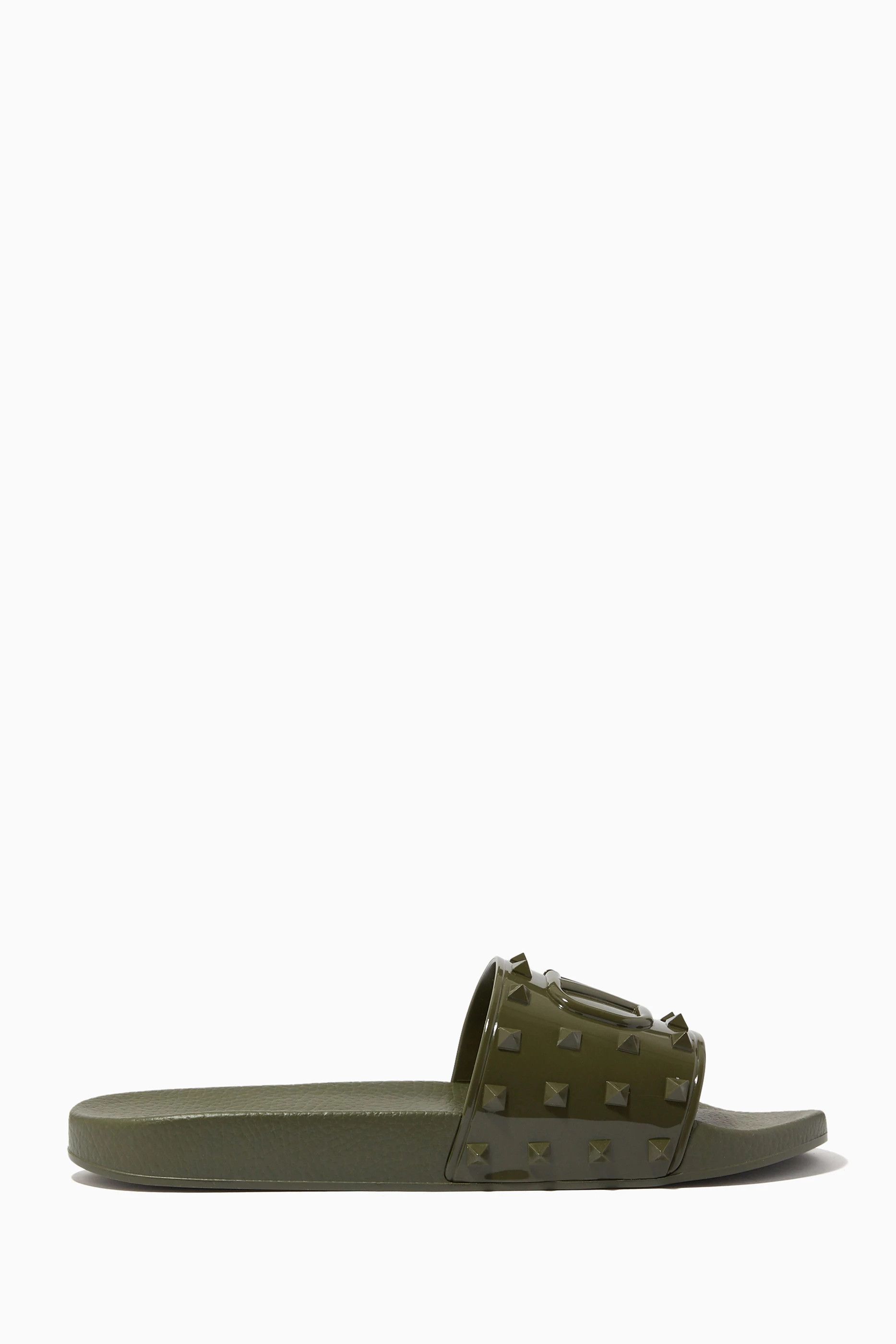 サンダル Valentino Garavani Printed Fabric Ta Chambre Slippers Valentino Garavani Printed Fabric Ta Chambre Slippers