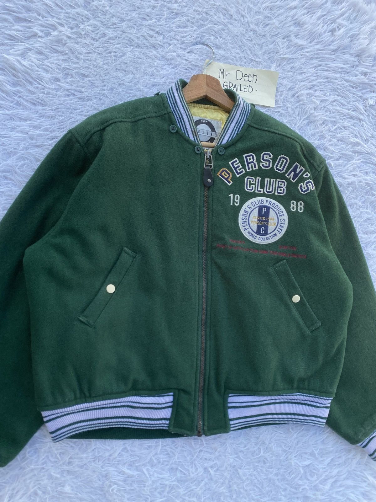 PERSON'S Rare Vintage Person’s Club 1988 Varsity Jacket Size US L / EU 52-54 / 3 - 12 Thumbnail
