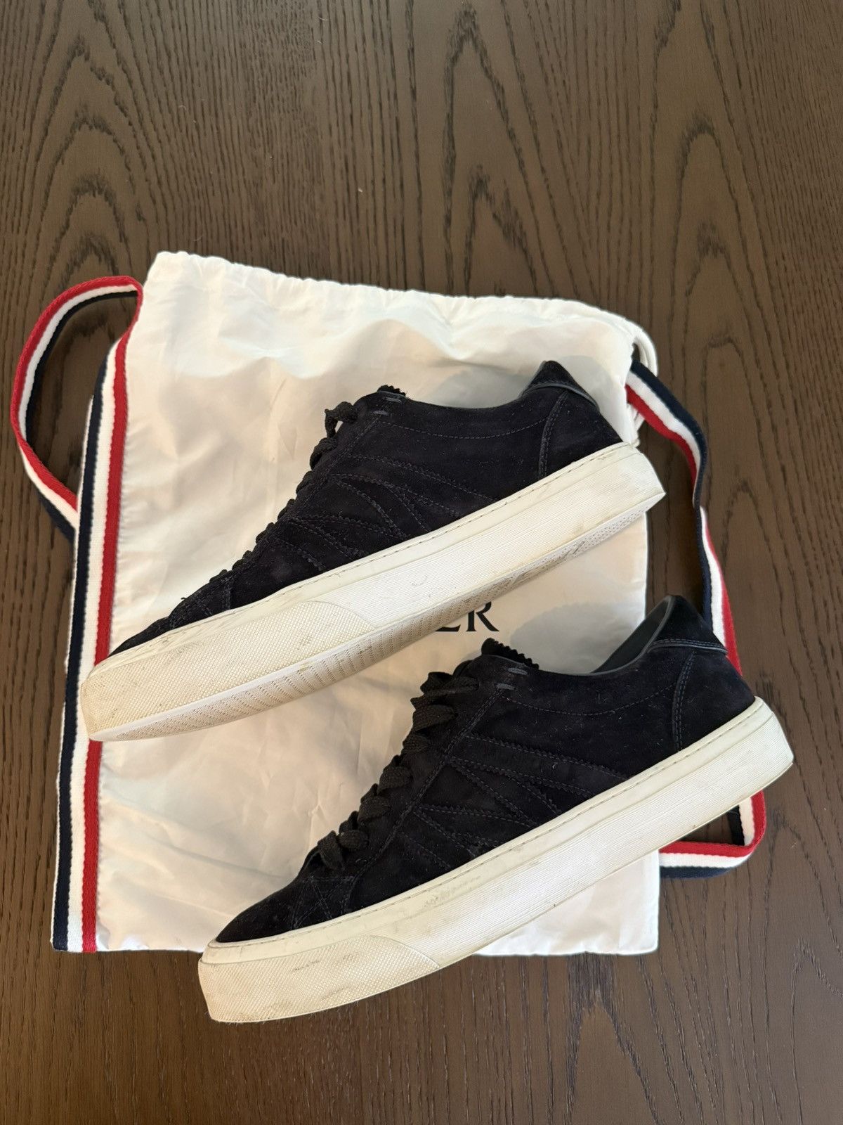 Moncler Moncler M Navy Suede Sneakers Size US 11 / EU 44 - 2 Thumbnail
