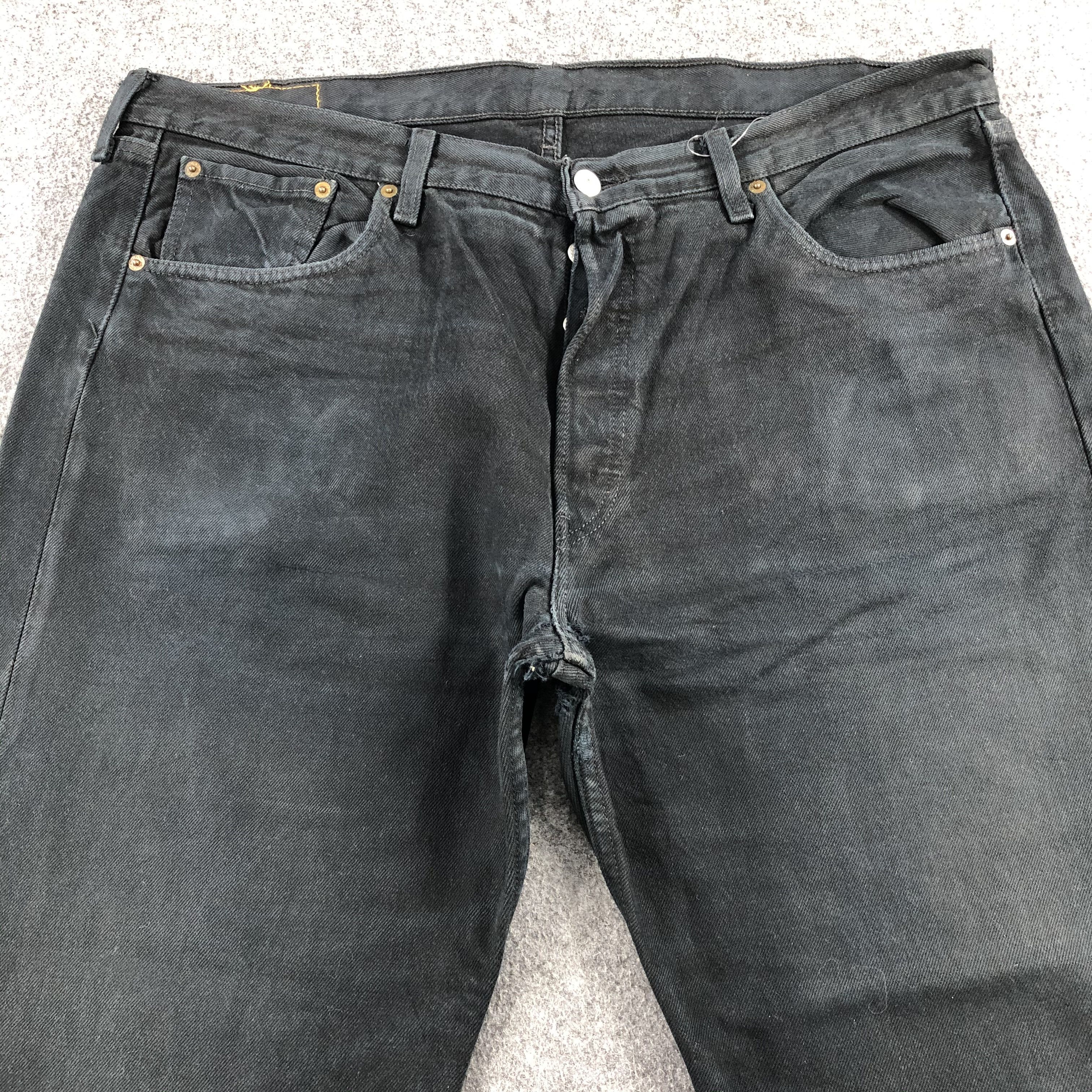 Levi's Vintage 90s Distress Levis 501 Jeans-J1398 Size US 40 / EU 56 - 3 Thumbnail