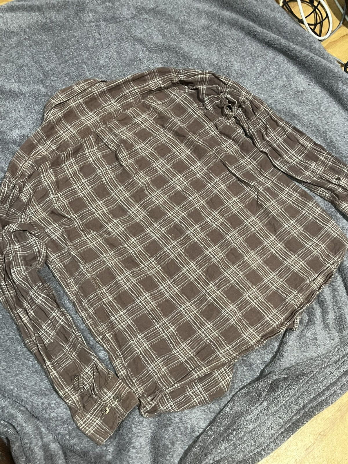 Other Vintage Brown Flannel with Wood Buttons Size US L / EU 52-54 / 3 - 7 Thumbnail