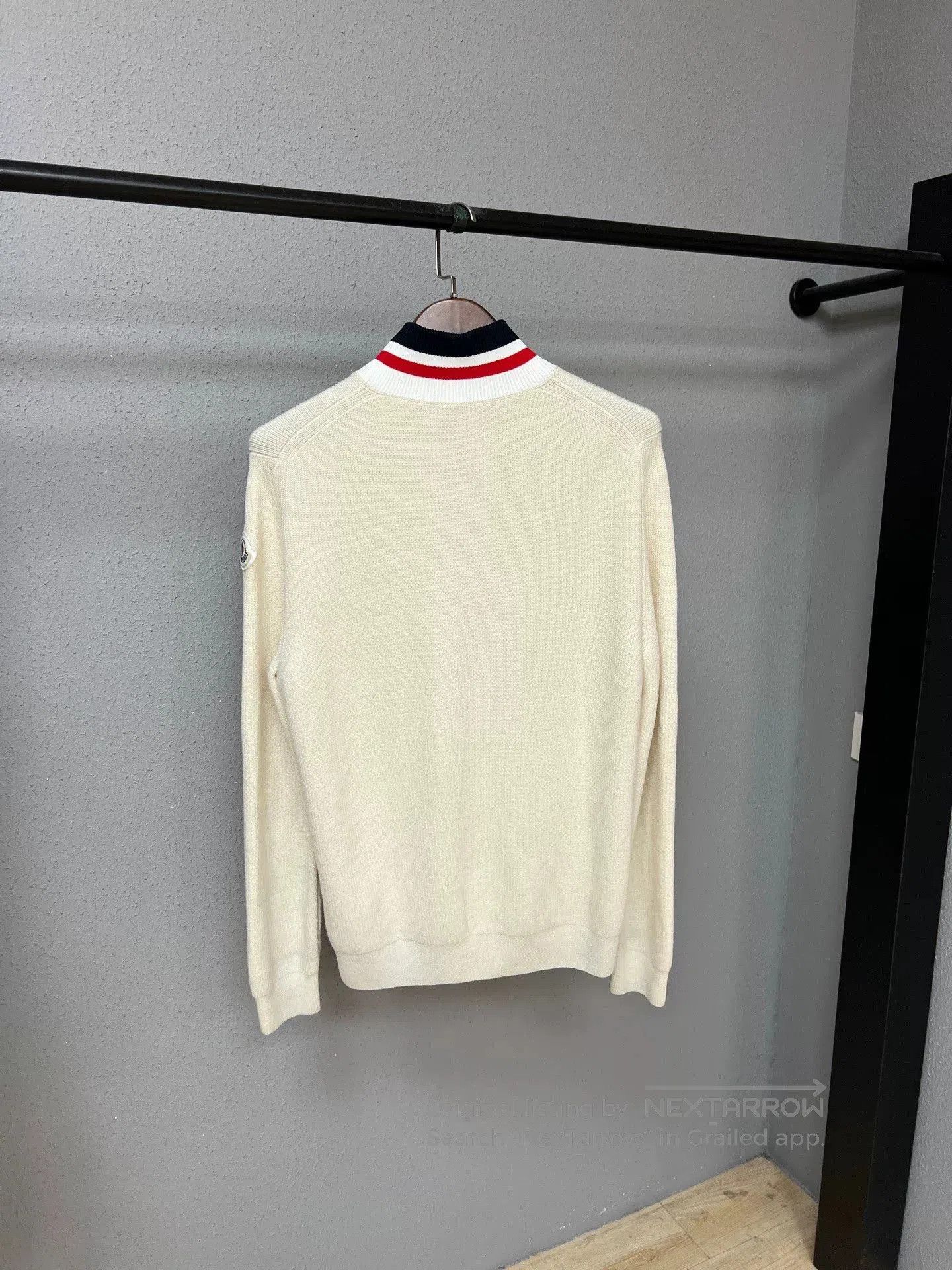 Moncler beige half-zip wool sweater by Moncler. Size US M / EU 48-50 / 2 - 2 Thumbnail