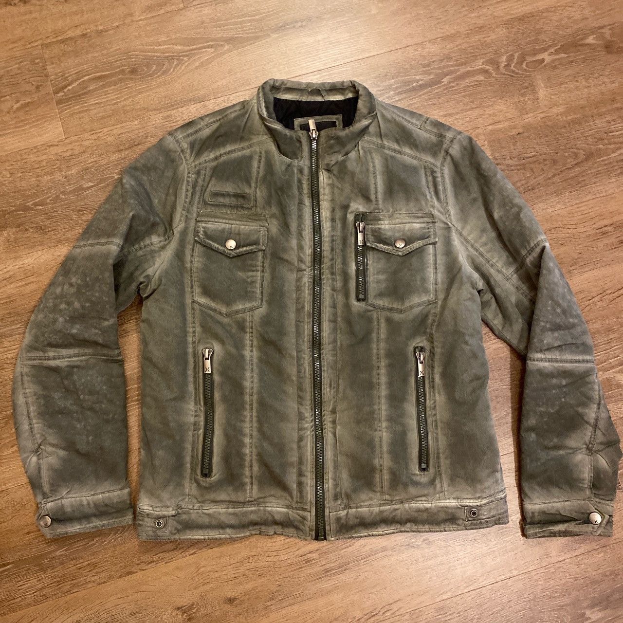 If Six Was Nine washed grey jacket grunge wax jacket Size US XXL / EU 58 / 5 - 1 Thumbnail