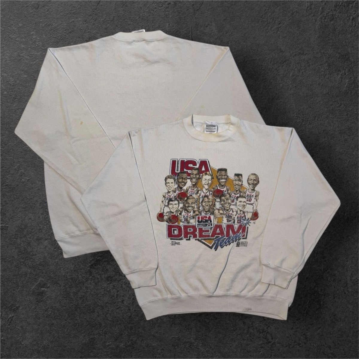 NBA Vintage Tultex / Salem USA Basketball Dream Team Sweatshirt Size US L / EU 52-54 / 3 - 2 Thumbnail