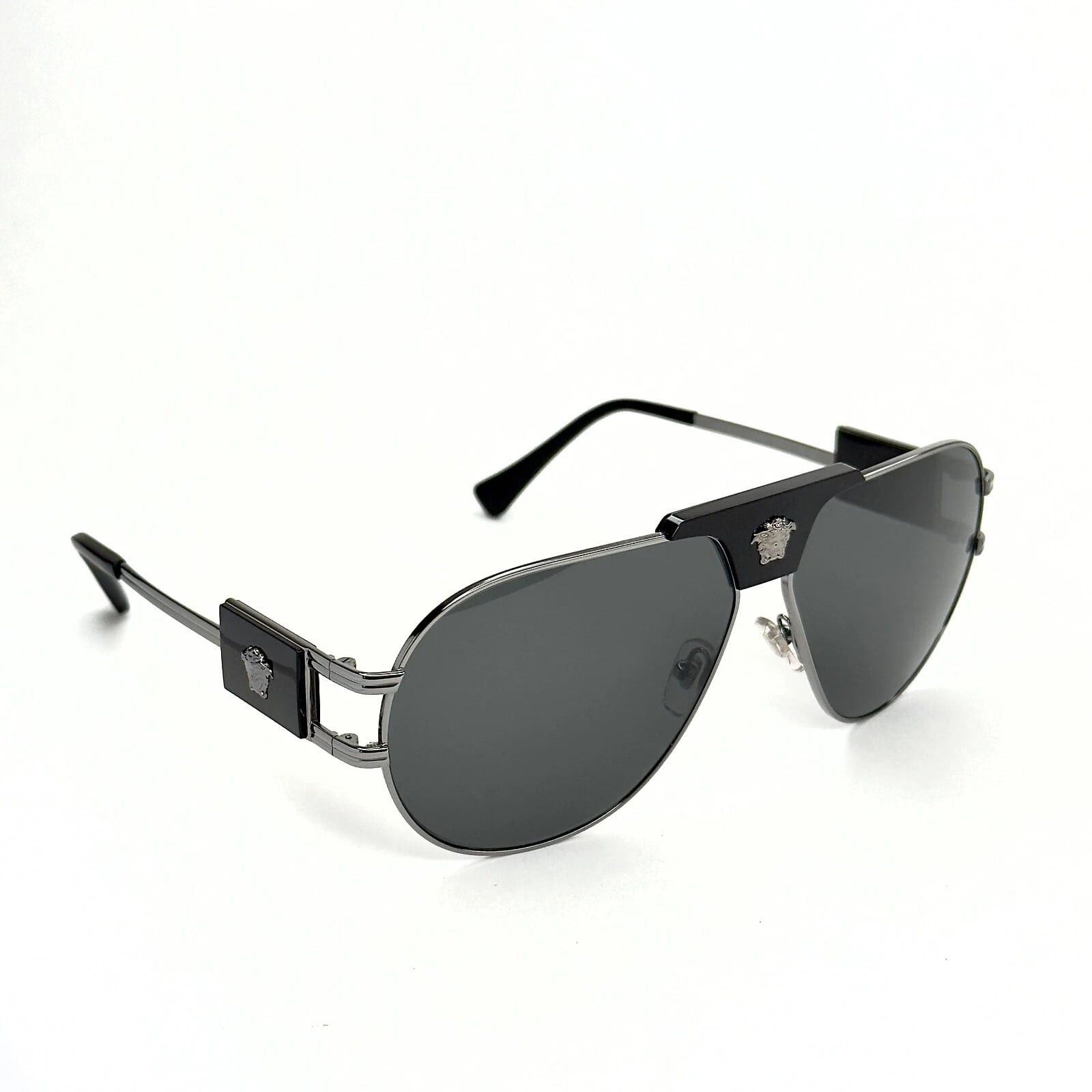 Versace VERSACE 2252 Medusa NAVIGATOR Aviator Sunglasses VE2252 Size ONE SIZE - 6 Thumbnail