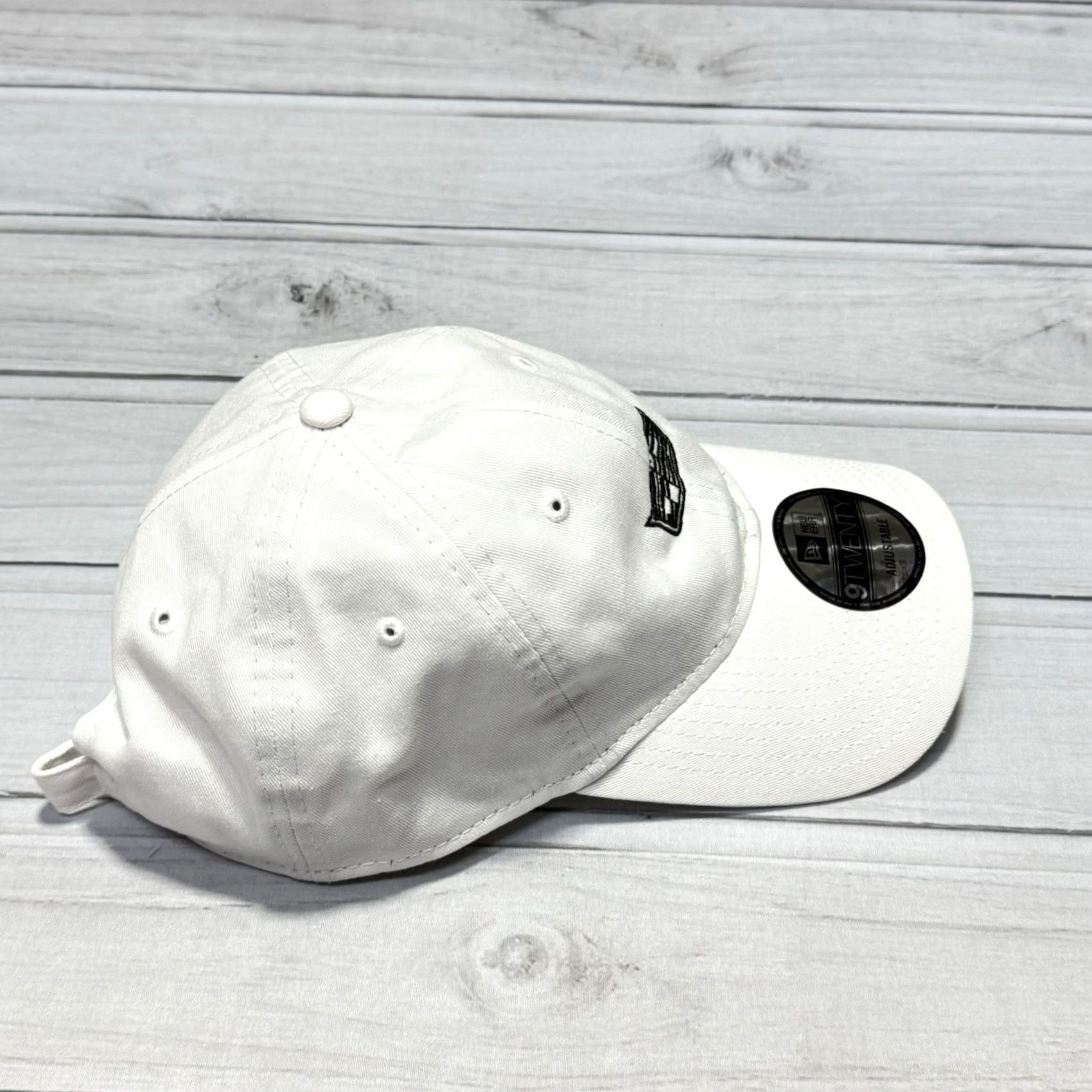 New Era New Era Hat White 9Twenty Adjustable Strapback Baseball Cap Cadillac Escalade Cars Mens One Size Canvas Cotton Polyester Size ONE SIZE - 3 Thumbnail