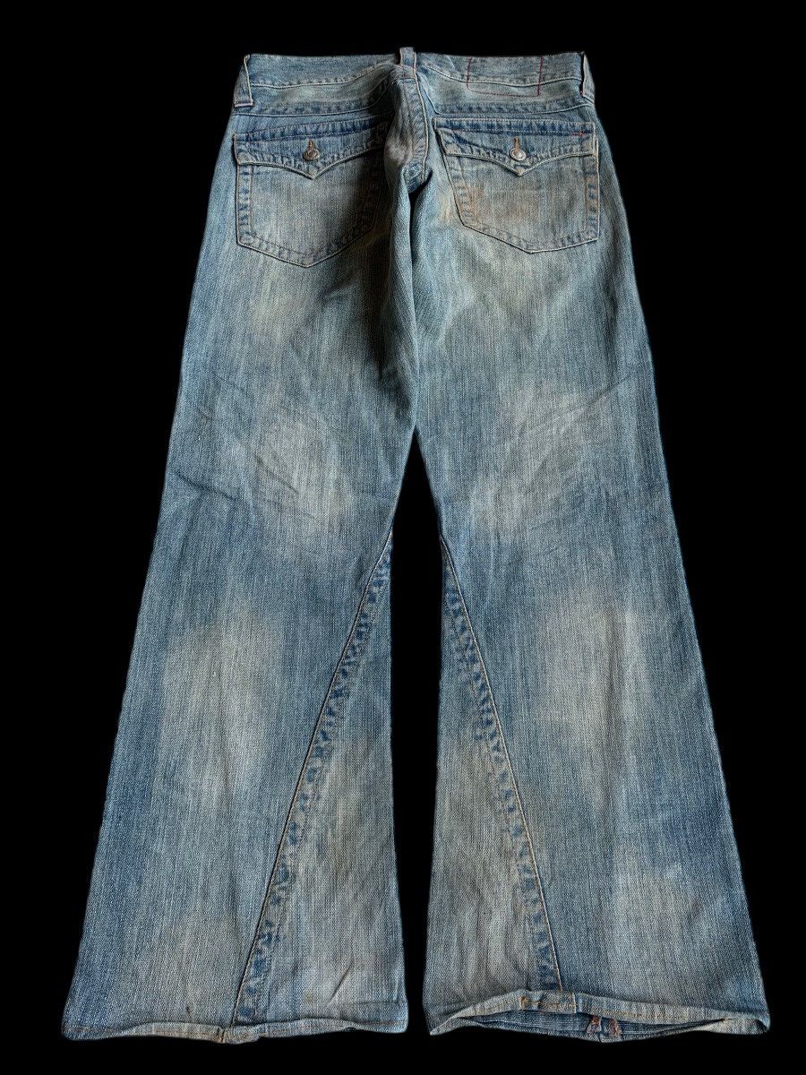 Tornado Mart FLARE💥 DOMINATE HANDCRAFTED JEANS PUNK STYLE DENIM☠️🎌 Size US 33 - 3 Thumbnail
