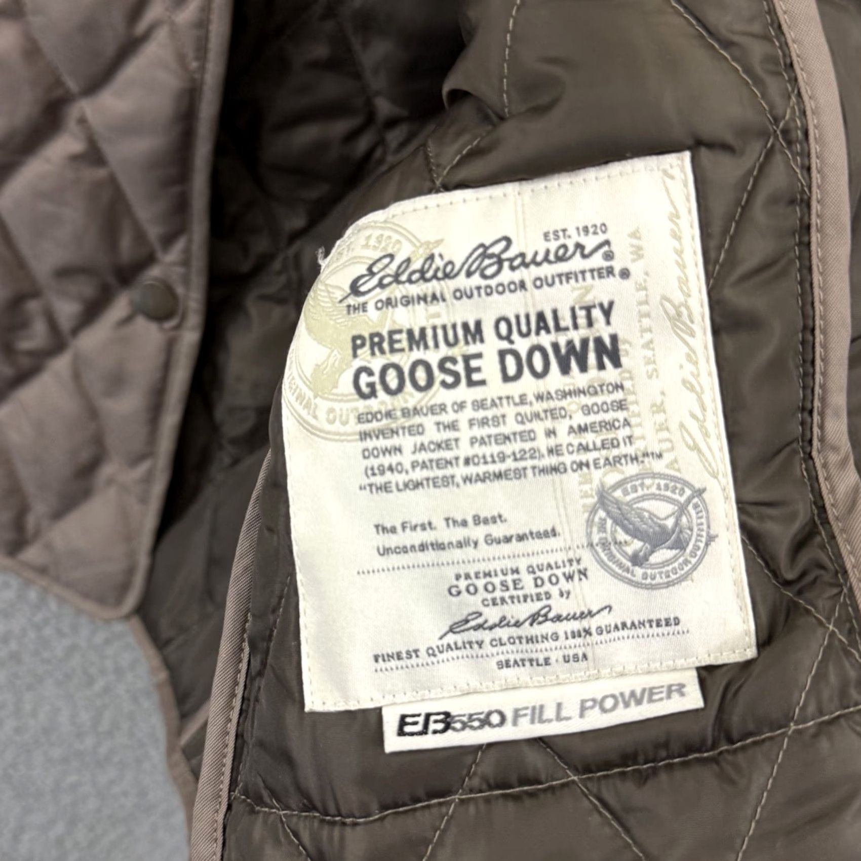Eddie Bauer Eddie Bauer Puffer Jacket Women Small Brown EB550 Goose Down Quilted Lightweight Jacket Size S / US 4 / IT 40 - 7 Thumbnail