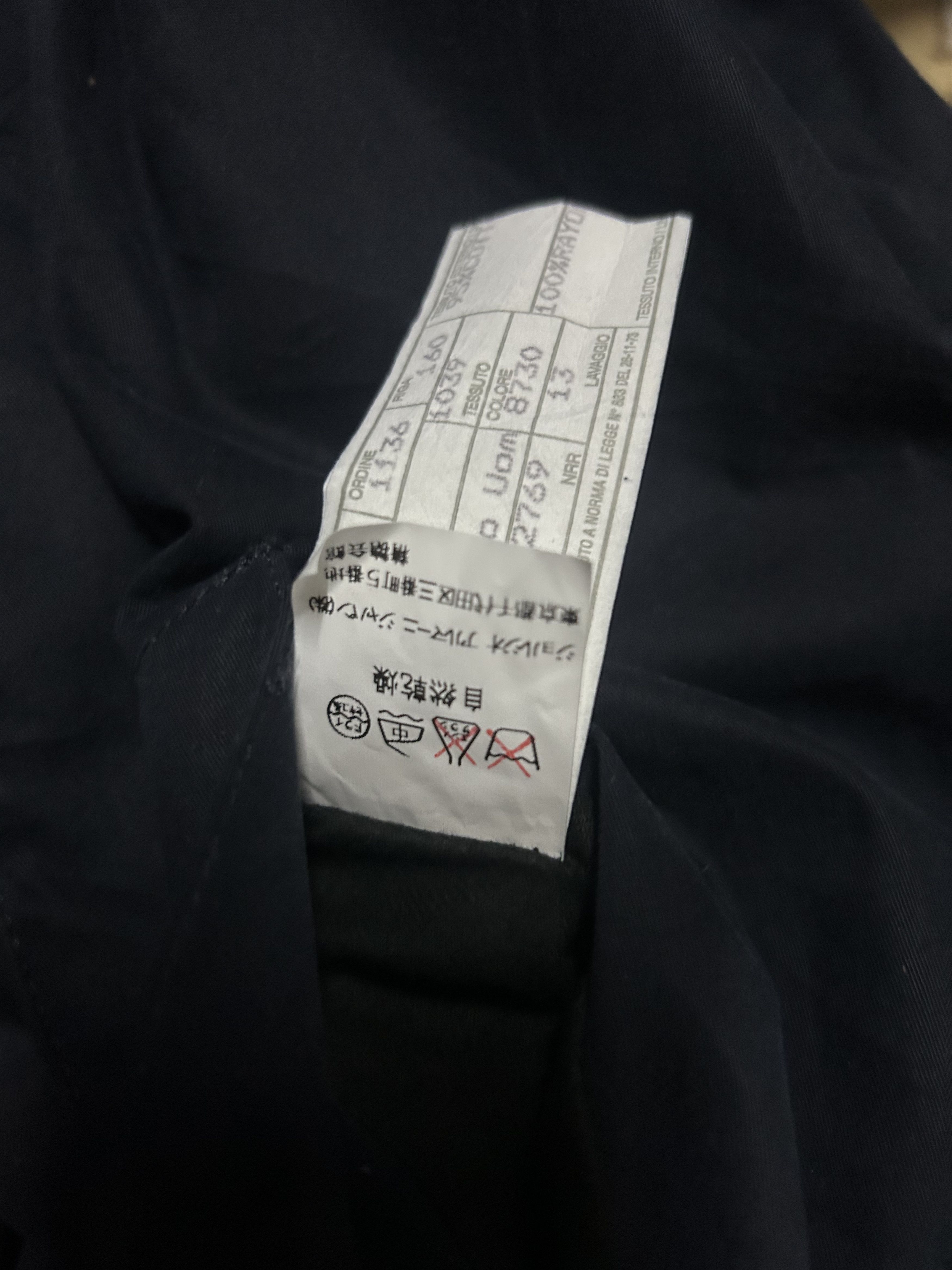 Giorgio Armani Giorgio Armani Long Trench Jacket Navy Blue Size US L / EU 52-54 / 3 - 8 Thumbnail