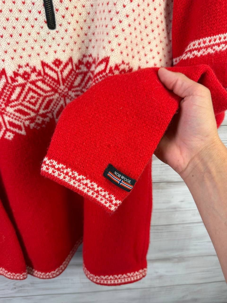 Norwool Mens Norwool 1/4 Zip Sweater Wool Norway Size M Size US M / EU 48-50 / 2 - 9 Thumbnail