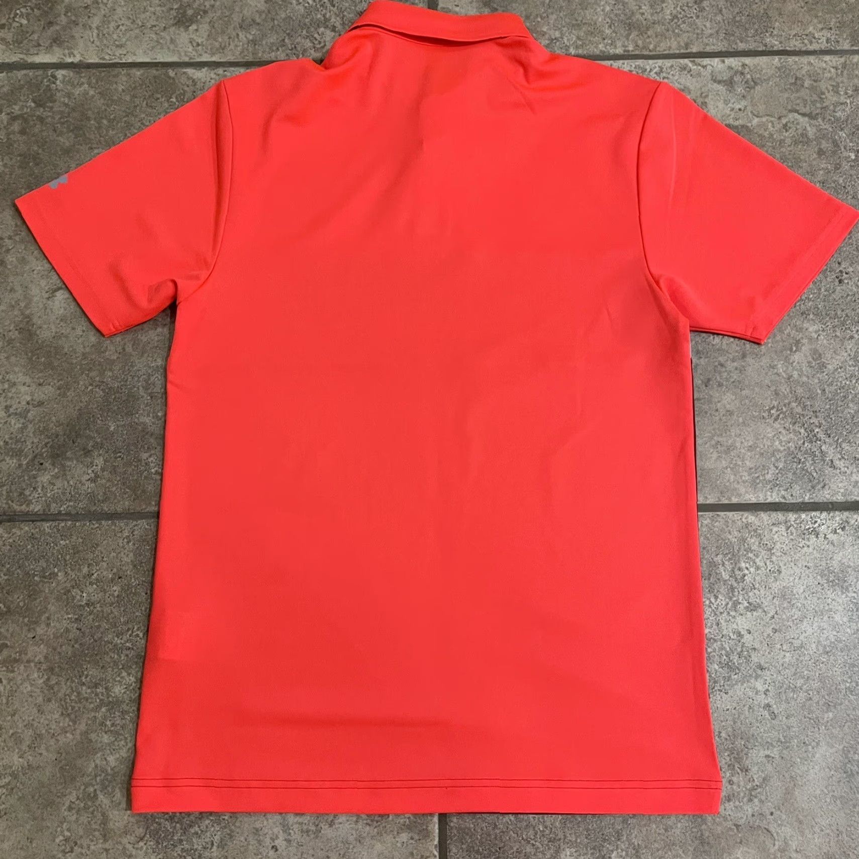 Under Armour VINTAGE Under Armour HeatGear Polo Shirt Men Small Orange Athletic Sports Size US S / EU 44-46 / 1 - 5 Thumbnail