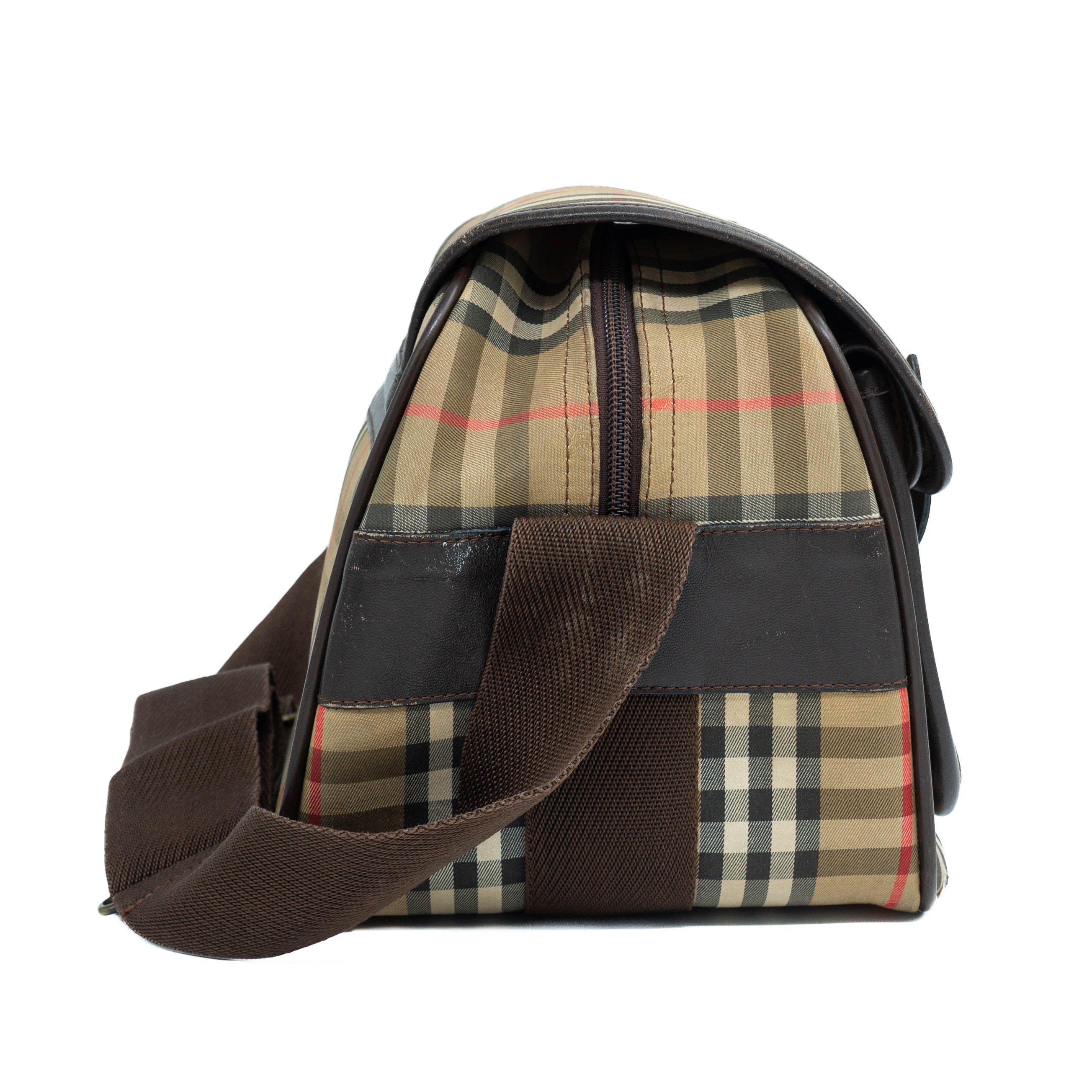 Burberry BURBERRY Check Monogram Camera Bag Crossbody Vintage 90s 00s Size ONE SIZE - 5 Thumbnail