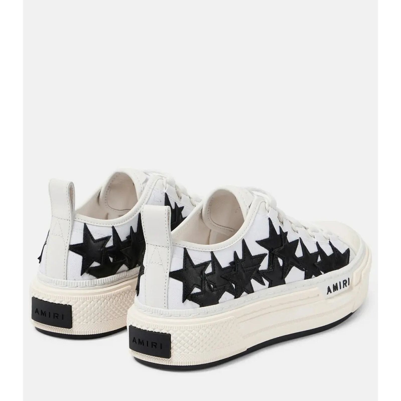 Amiri o1rshd1 Stars Low Top Sneakers in White & Black Size US 9 / EU 42 - 2 Thumbnail