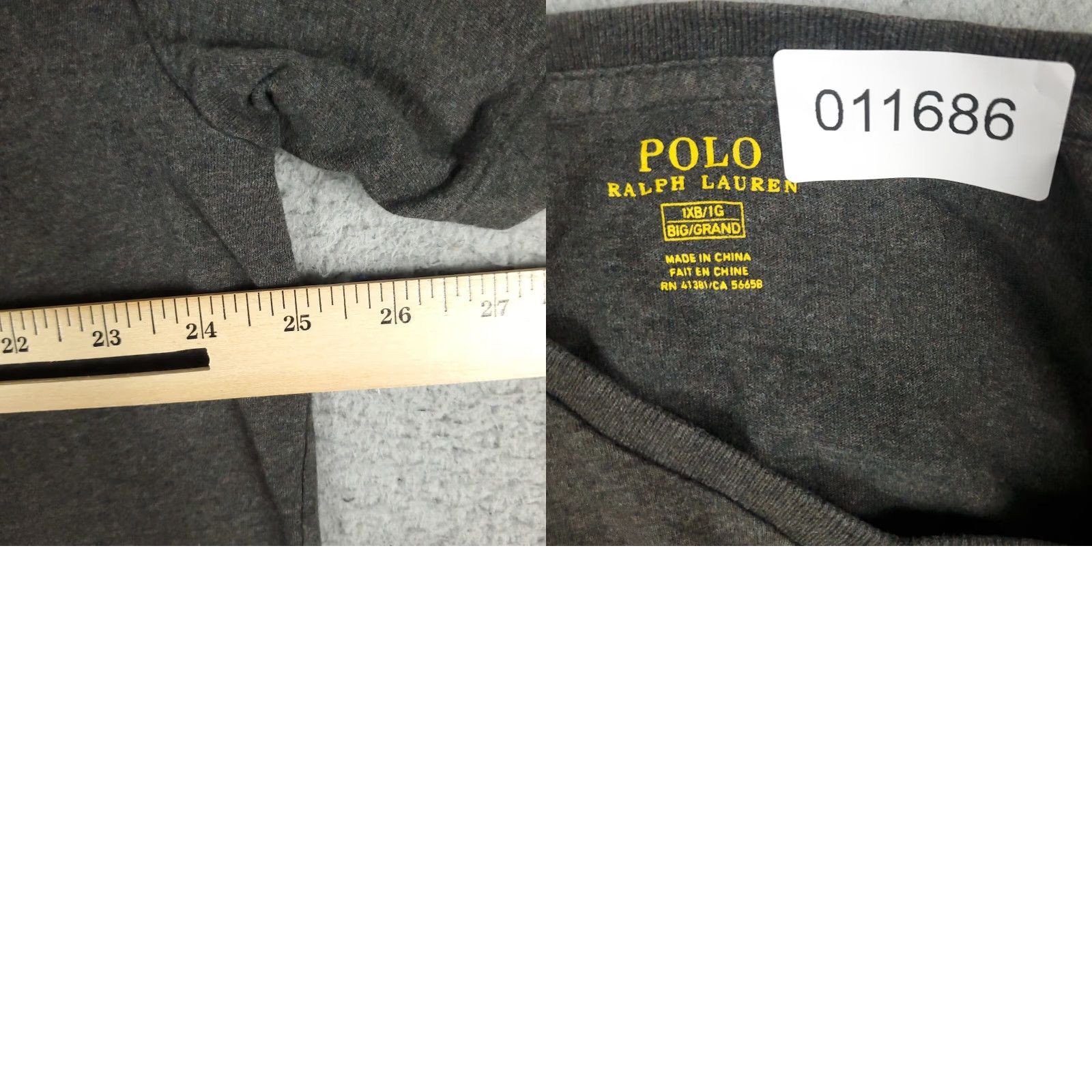 Polo Ralph Lauren Polo Ralph Lauren T-Shirt Polo Ralph Lauren Gray Red Pony V Neck Short Sleeve Mens Big & Tall 1X Big 1XB Gray Polo Ralph Lauren T-Shirt Size US XL / EU 56 / 4 - 8 Thumbnail