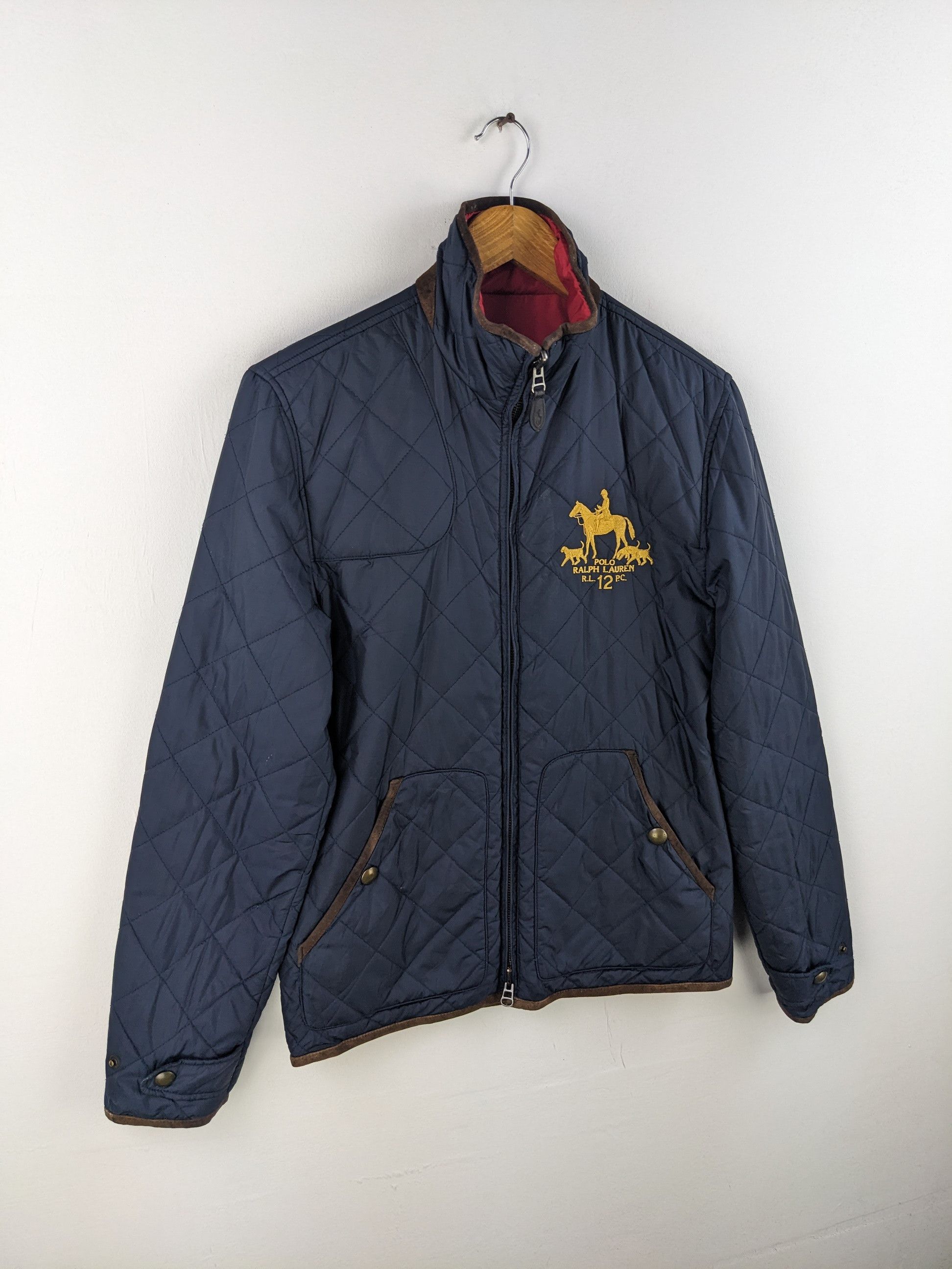 Polo Ralph Lauren × Ralph Lauren × Vintage Vintage Polo Ralph Lauren Quilted Jacket Reversible Size US S / EU 44-46 / 1 - 6 Thumbnail