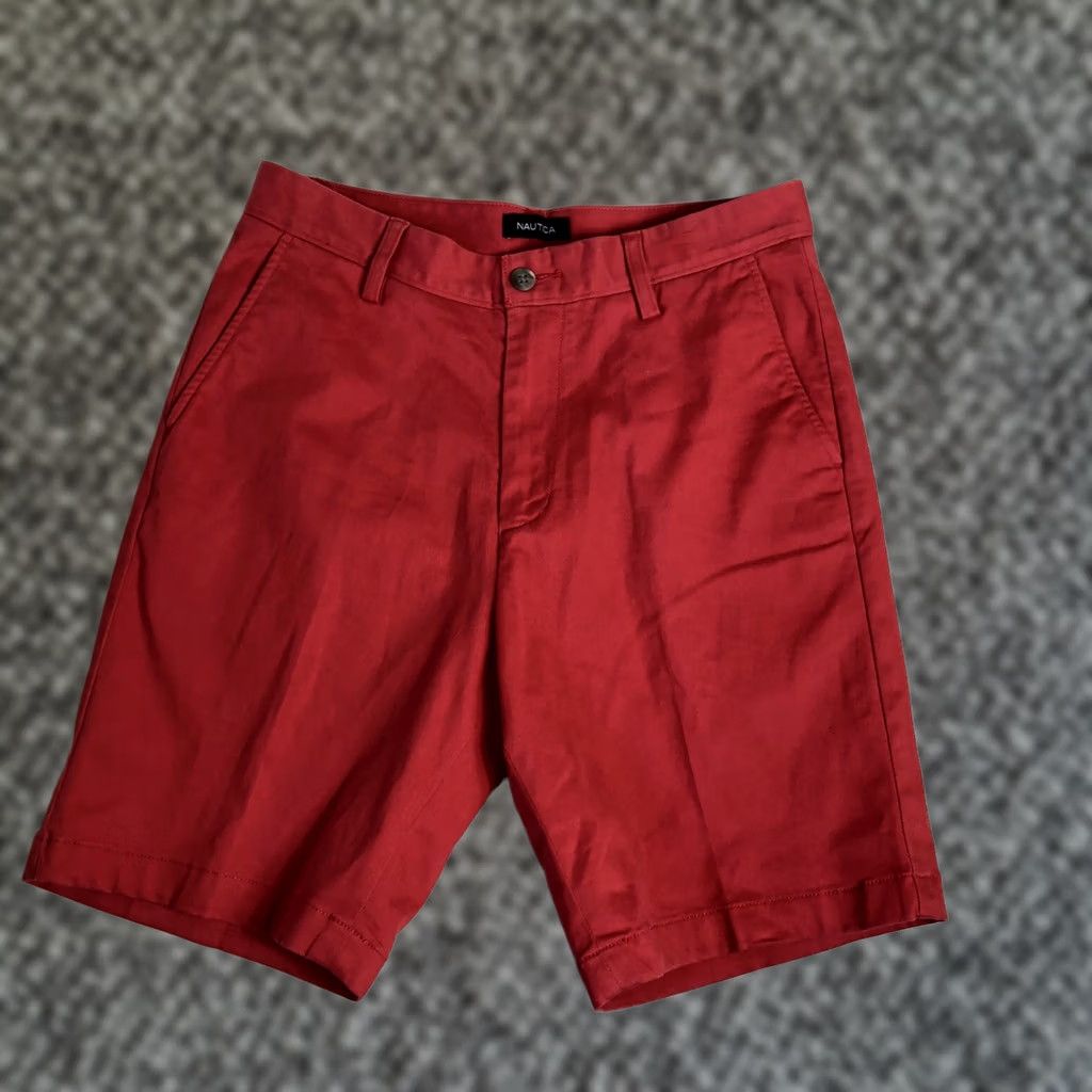 Nautica Nautica Coral Mens deck shorts Classic Fit Red Size 30x8.5 F21 Size US 30 / EU 46 - 1 Thumbnail