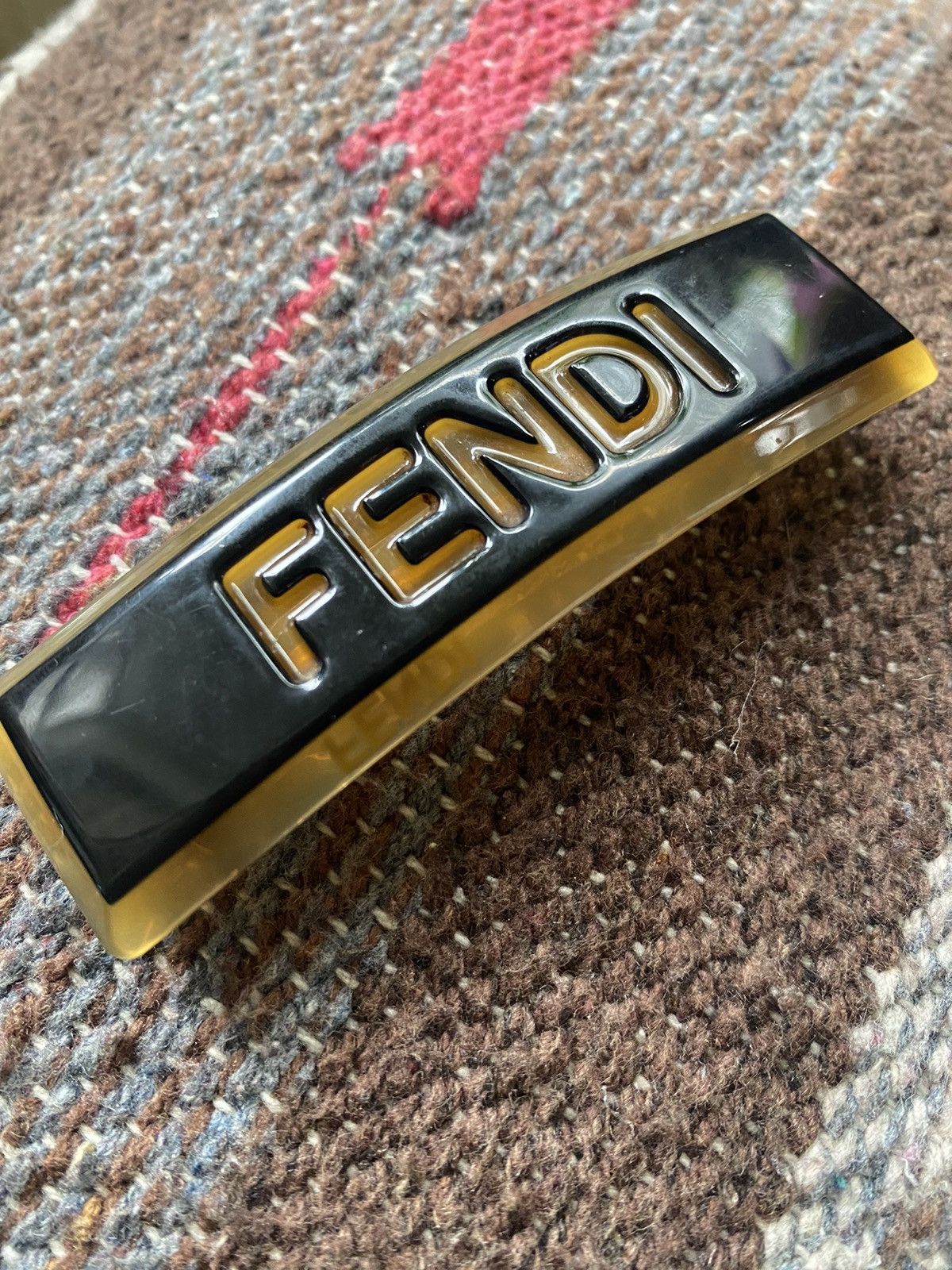 Fendi FENDI valetta Hairpin Plastic Brown Hair Accesories Size ONE SIZE - 2 Thumbnail