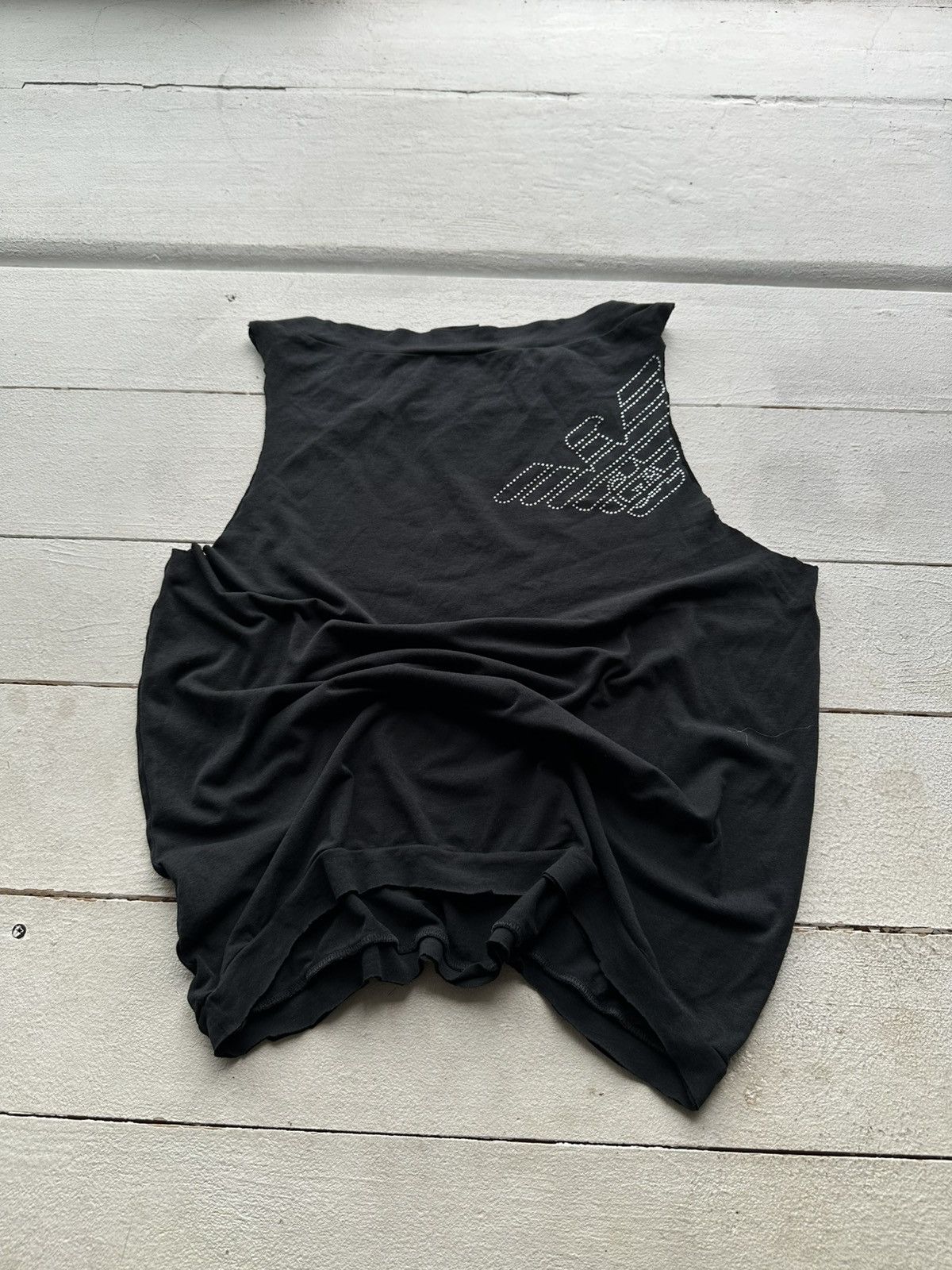 🚨VNTG Emporio Armani Jeans big monogram TANK TOP big logo