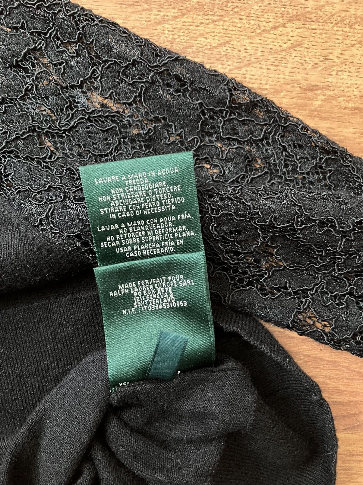 Ralph Lauren × Vintage Black Vintage Ralph Lauren Sweater Cardigan Lace Size S/36 Size S / US 4 / IT 40 - 5 Thumbnail