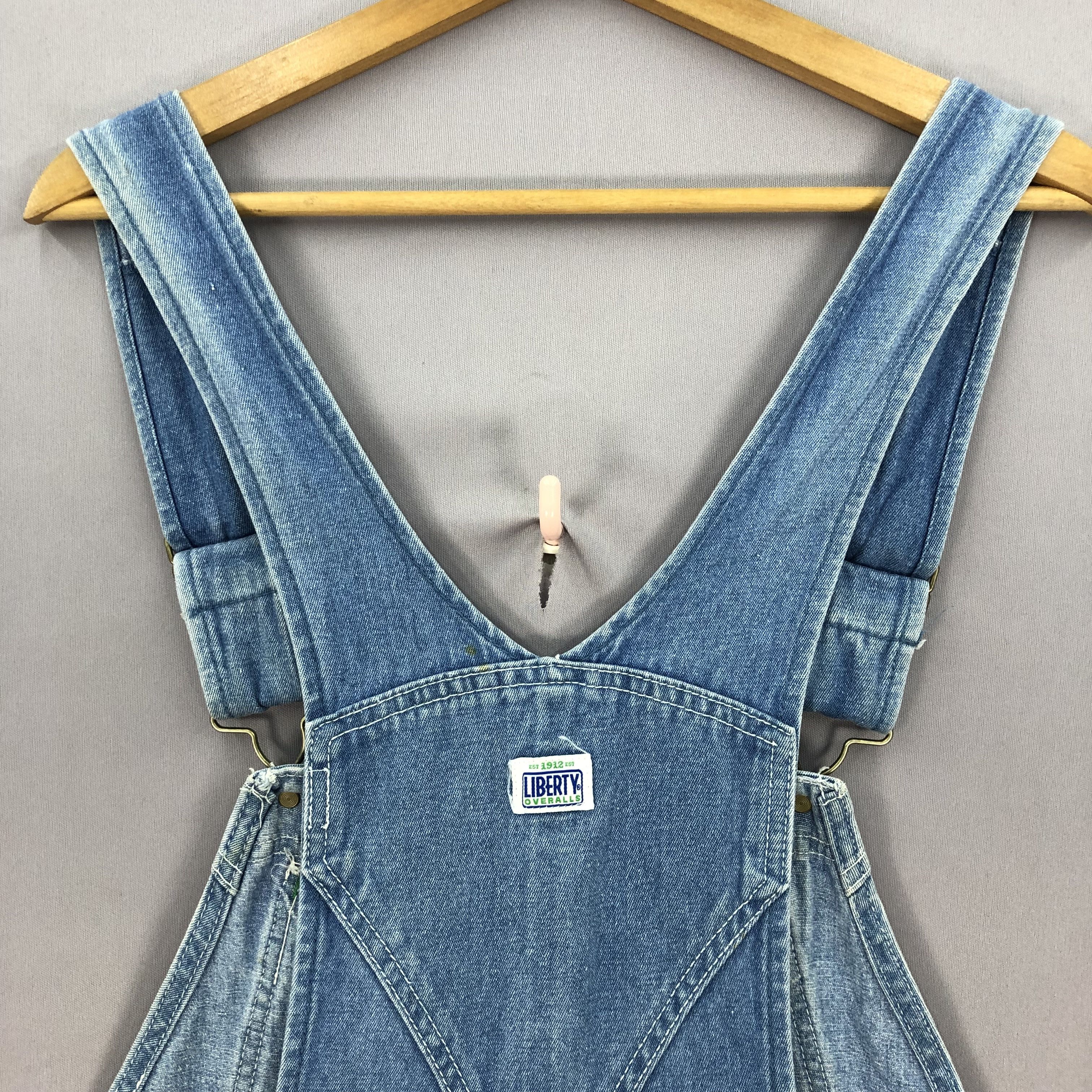 Liberty × Vintage Vintage 90s Liberty Carpenter Denim Jeans Overalls Size US 36 / EU 52 - 6 Thumbnail